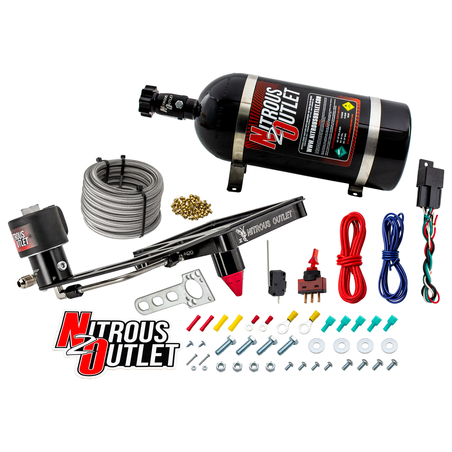4500 Stinger 3 Dry Race Plate System With Offset Solenoid Bracket(50-600HP)