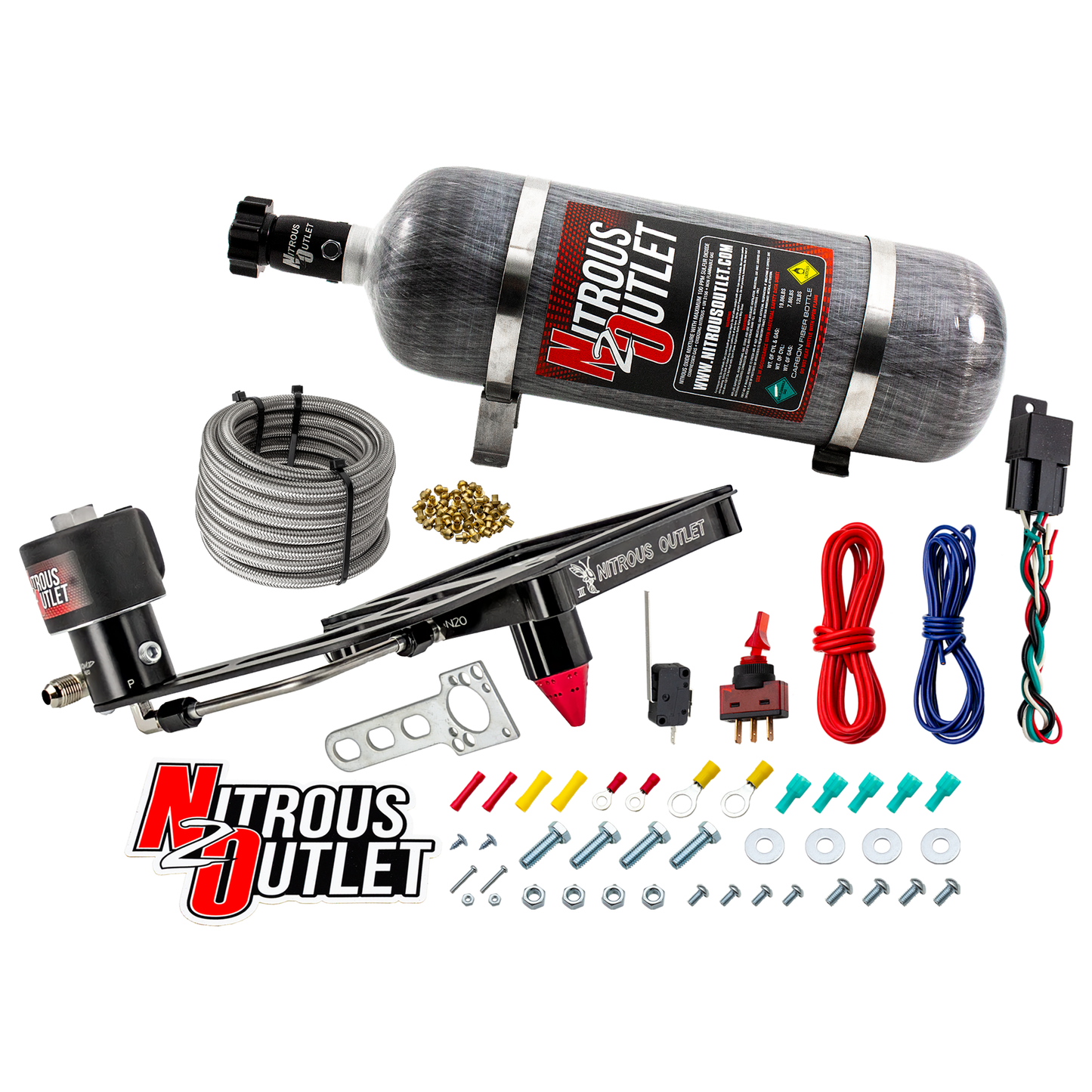 4500 Stinger 3 Dry Race Plate System With Offset Solenoid Bracket(50-600HP)
