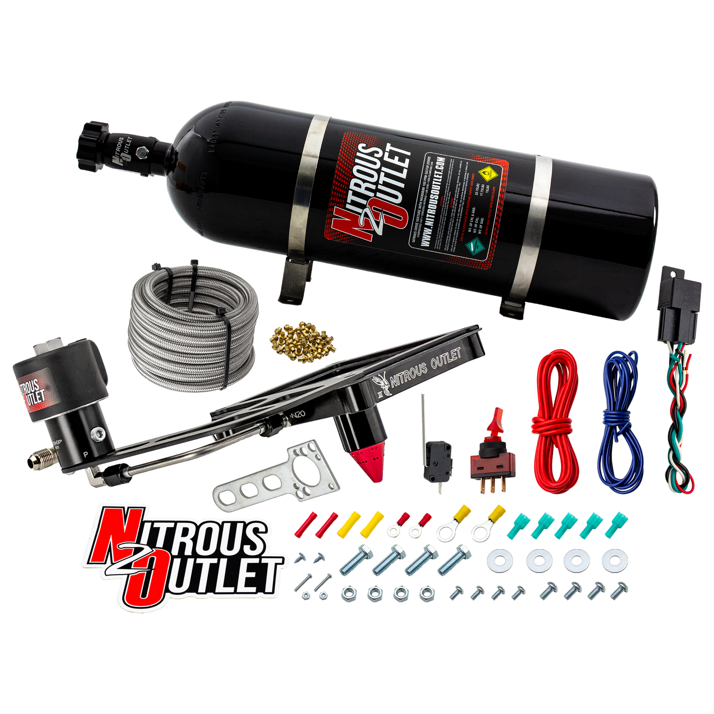 4500 Stinger 3 Dry Race Plate System With Offset Solenoid Bracket(50-600HP)