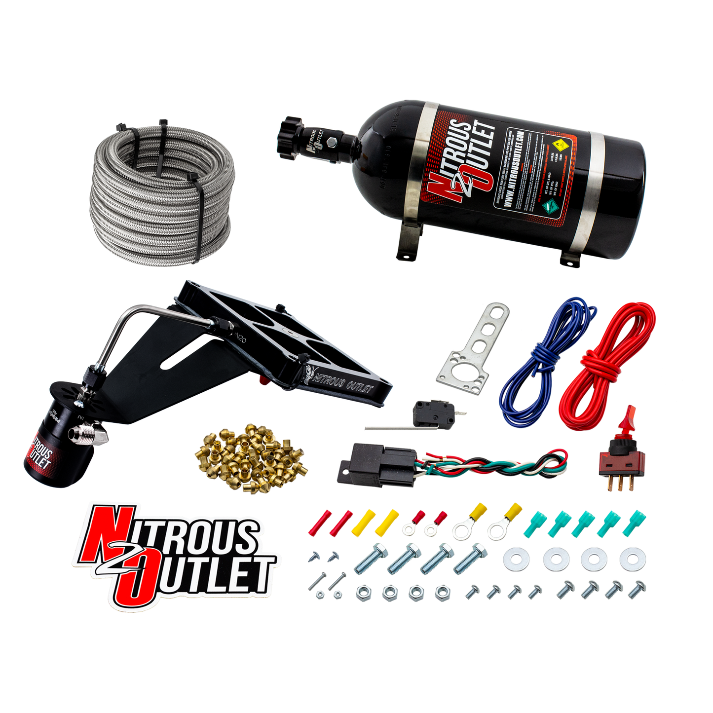 4500 Stinger 2 Dry Plate System with Deep Break Solenoid Bracket (50-500HP)