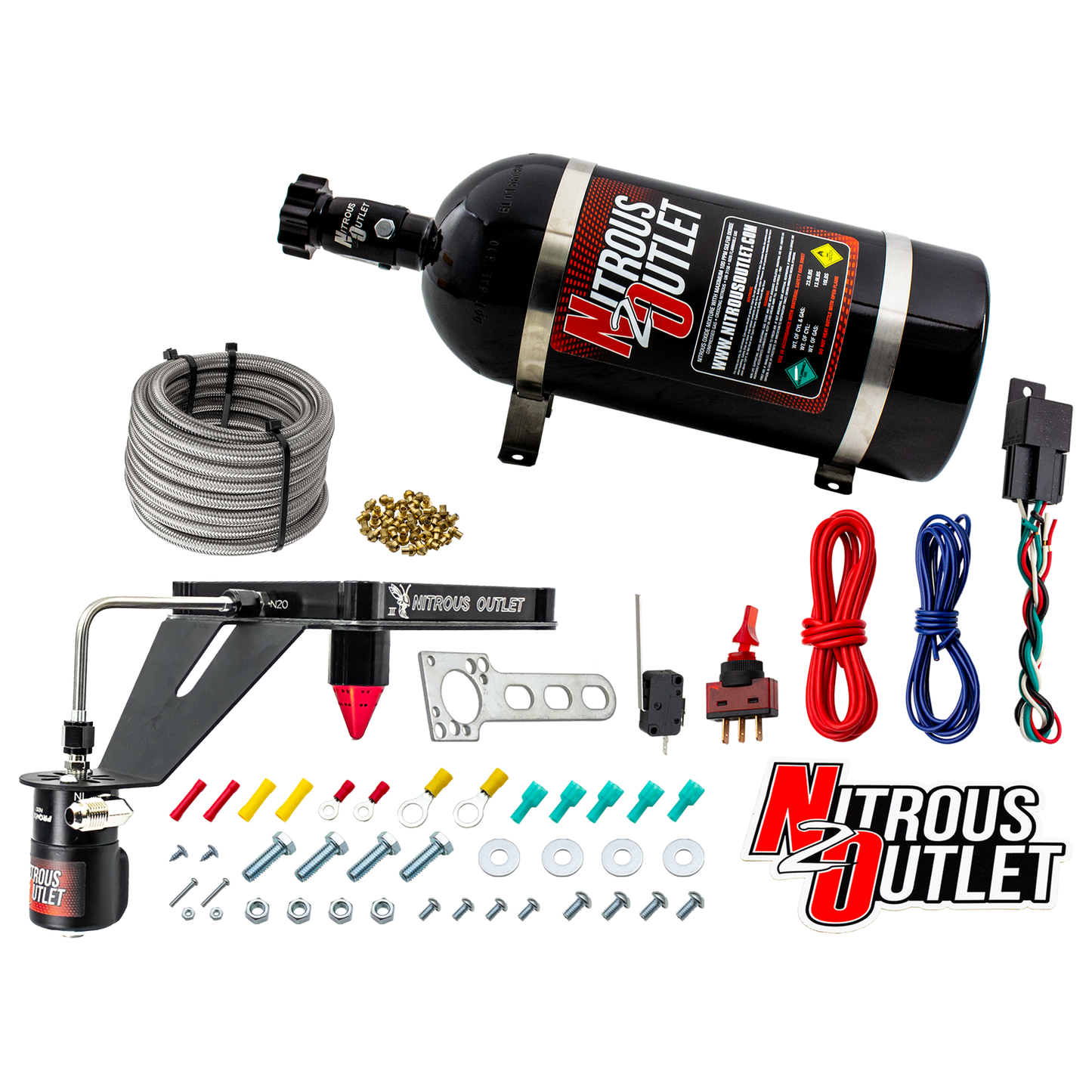 4500 Stinger 3 Dry Plate System with Deep EFI Center Solenoid Bracket (50-400HP)