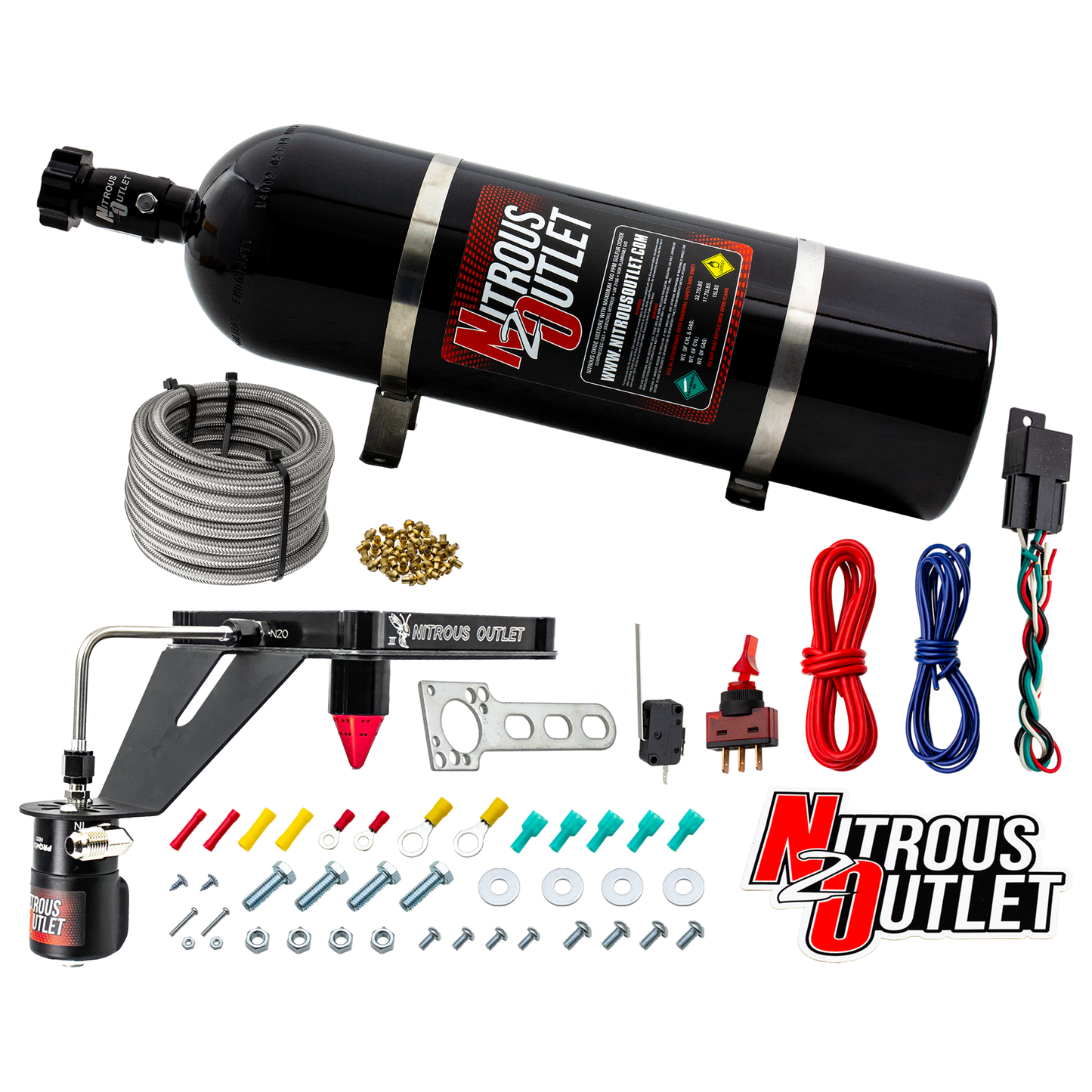 4500 Stinger 3 Dry Plate System with Deep EFI Center Solenoid Bracket (50-400HP)