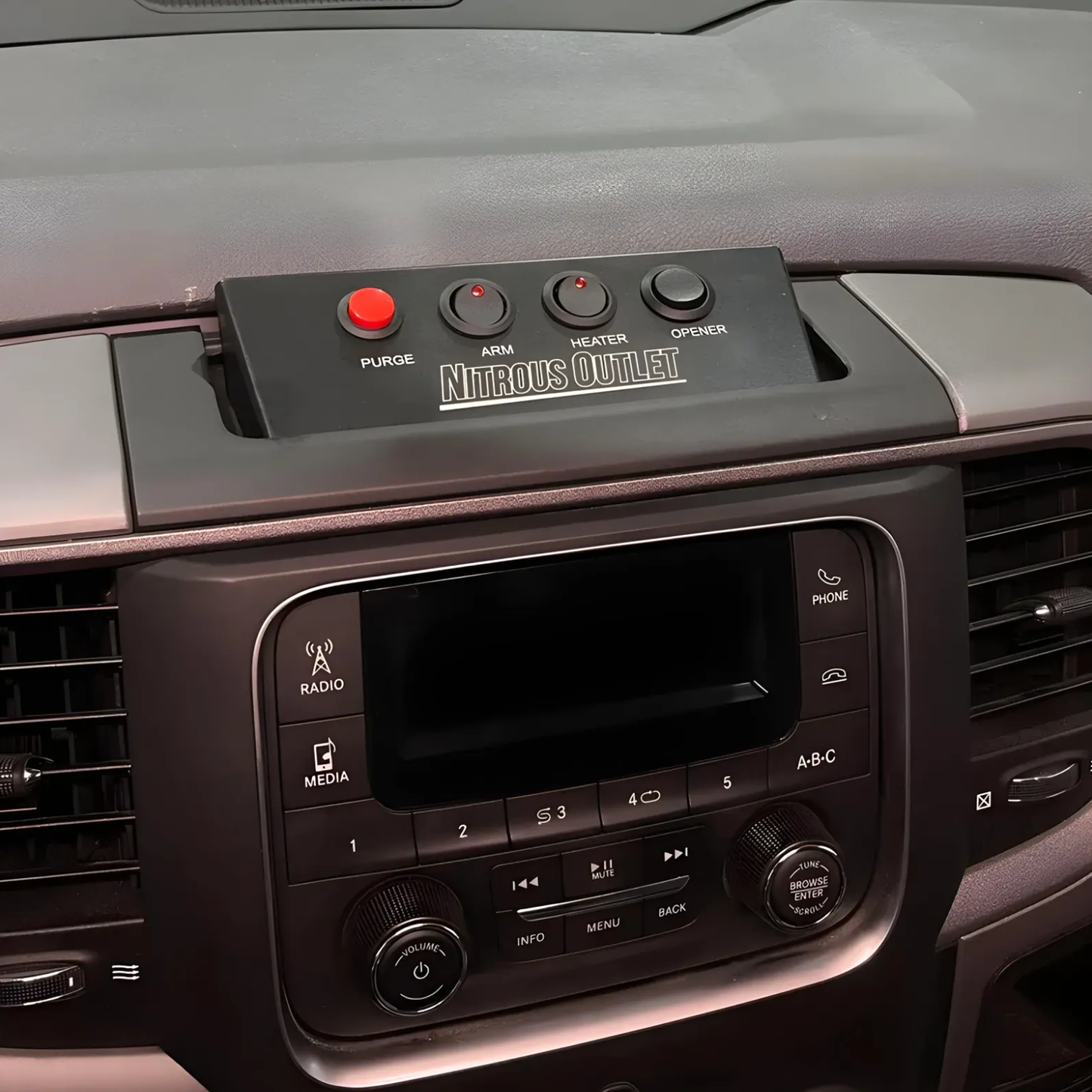 Dodge 2009-2018 RAM, 2019-2021 RAM Classic Coin Tray Nitrous Switch Panel