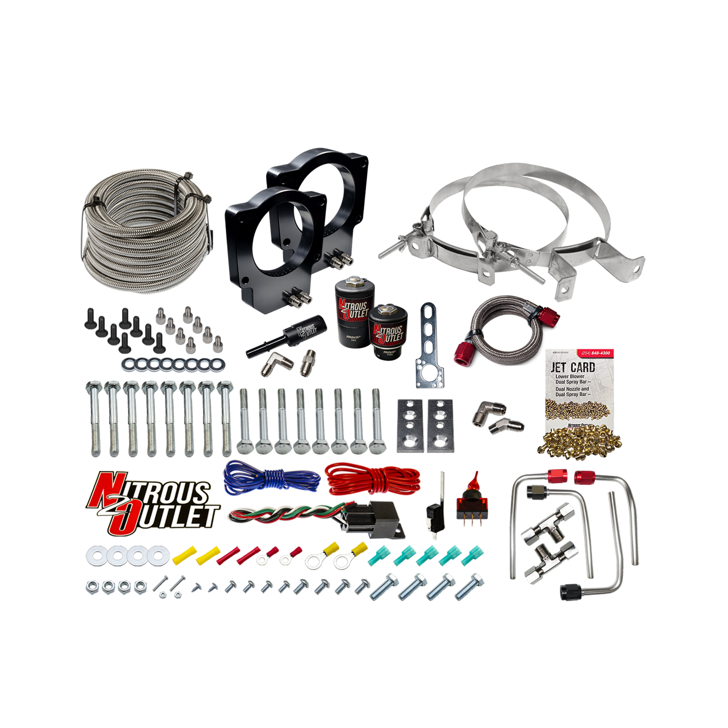 Nitrous Outlet GM LT6 2023-2026 Z06 Corvette Dual 87mm Throttle Body Plate System (No Bottle)