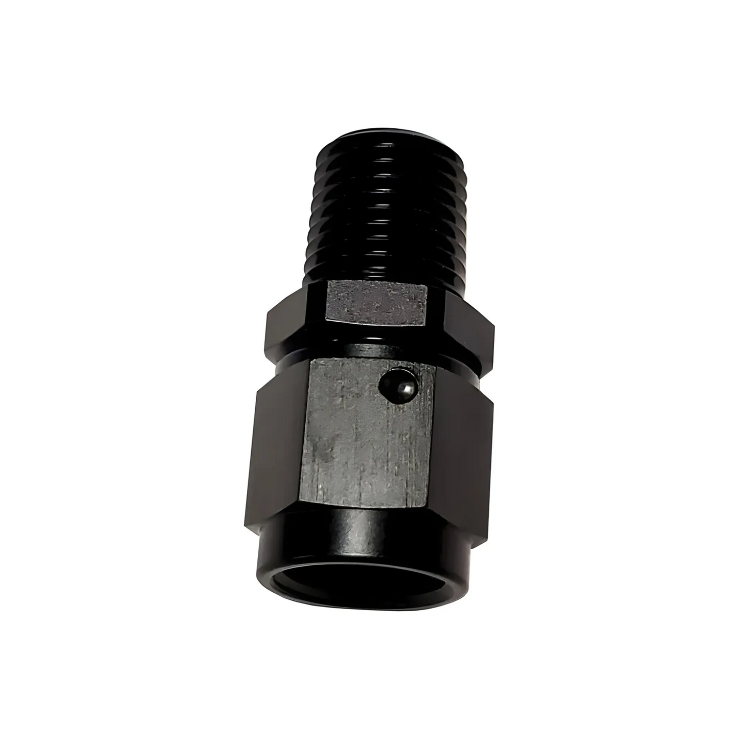 3/8" NPT x 8AN Straight Swivel Fitting - Male/Female
