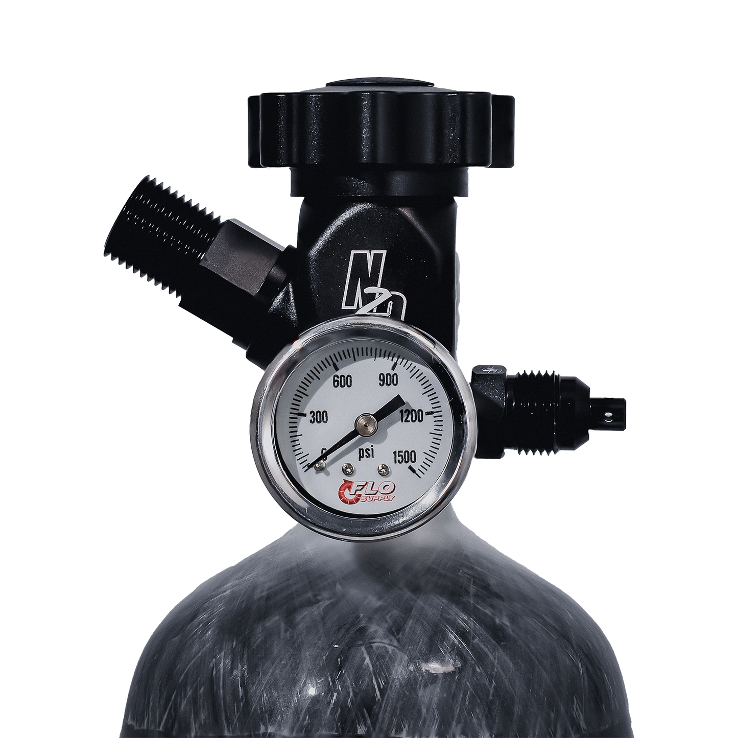 Flo Supply 4.5lb PowerFlow Sport Composite CO2 Bottle - Billet .355 ID Valve