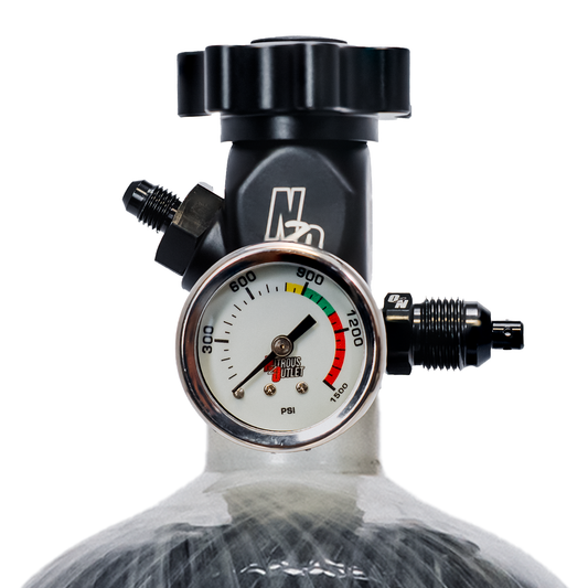 Nitrous Outlet 4.5lb PowerFlow Sport Composite Nitrous Bottle - Billet .355 ID Valve