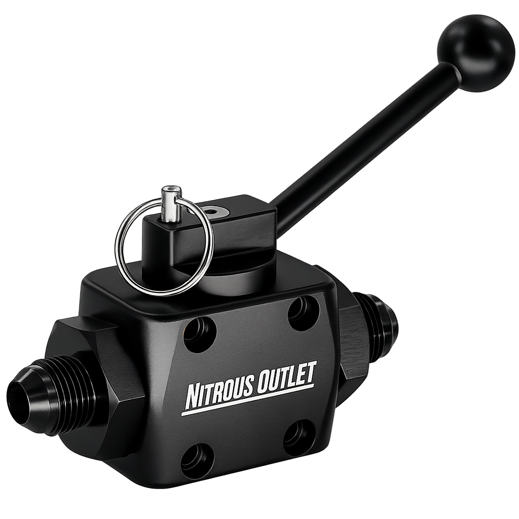 Nitrous Outlet PowerFlow Max 8AN Inline Billet Ball Valve – .512" ID