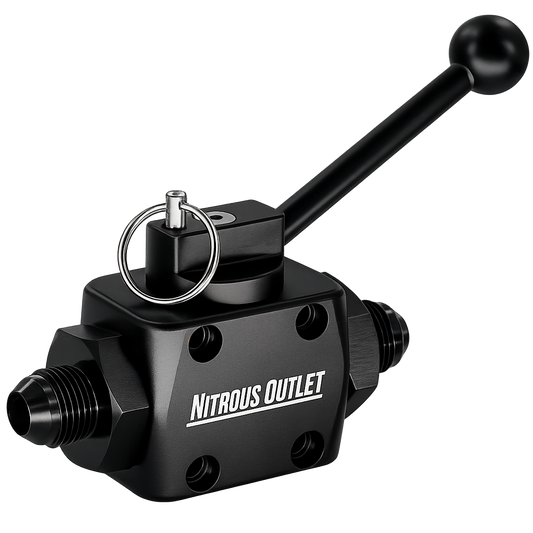 Nitrous Outlet PowerFlow Max 8AN Inline Billet Ball Valve – .512" ID