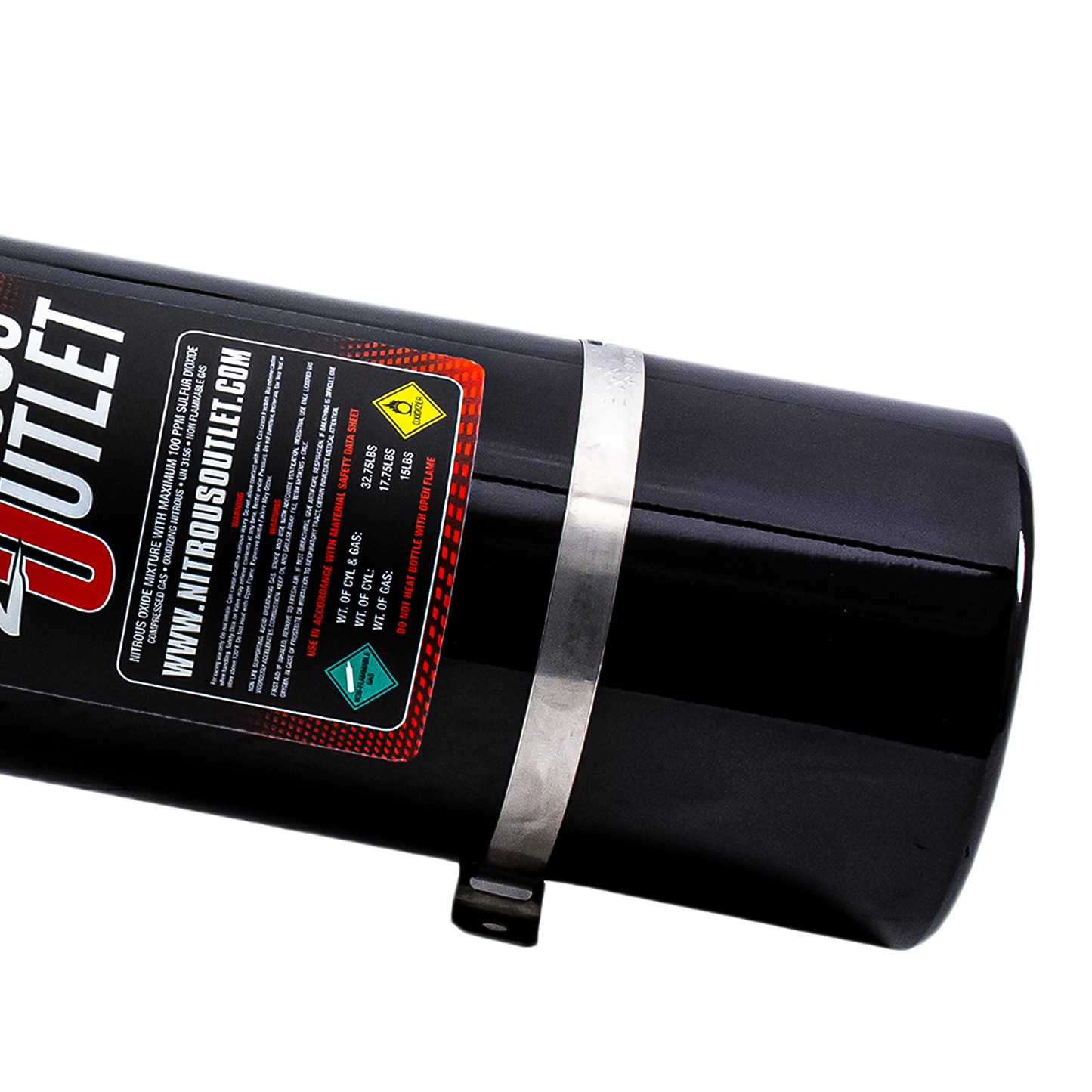 Replacement Standard 10lb/15lb Stainless Nitrous Bottle Bracket (Short Side Only)