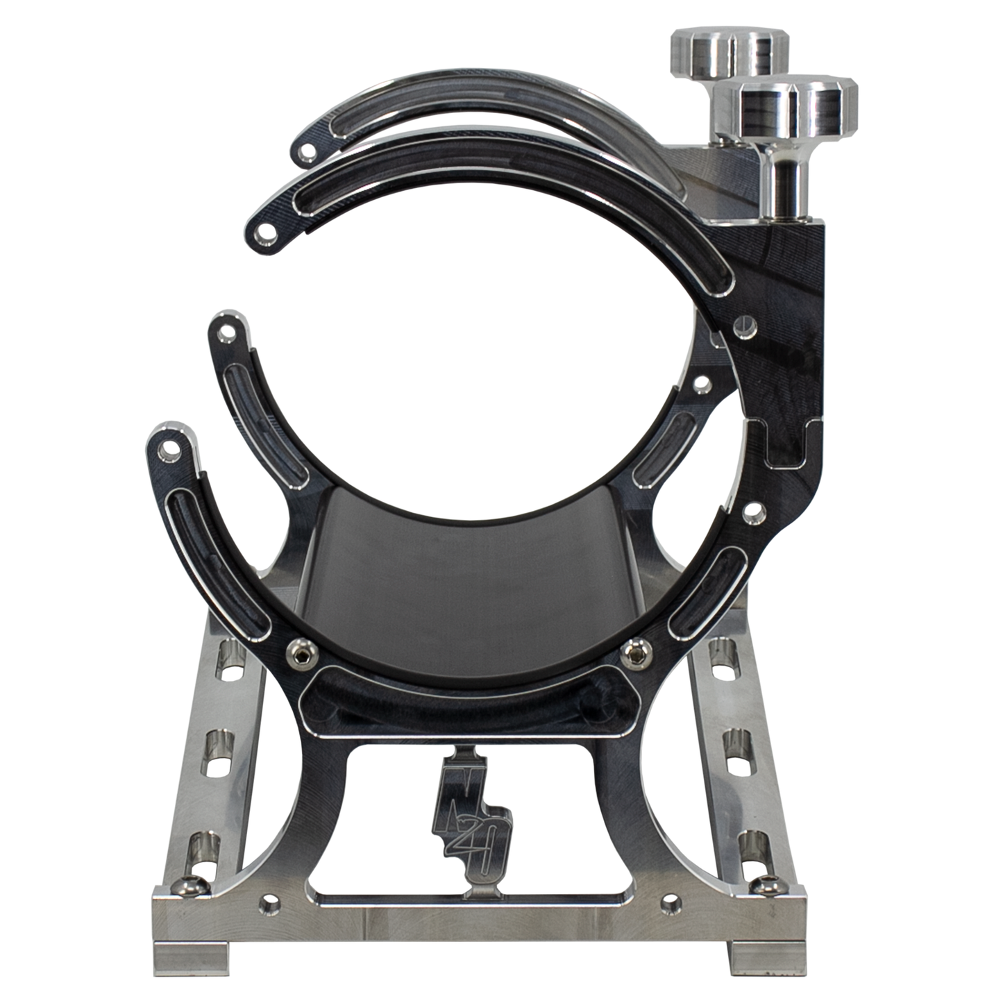 Billet Heated Nitrous Bottle Bracket With Rubber Bottle Isolators