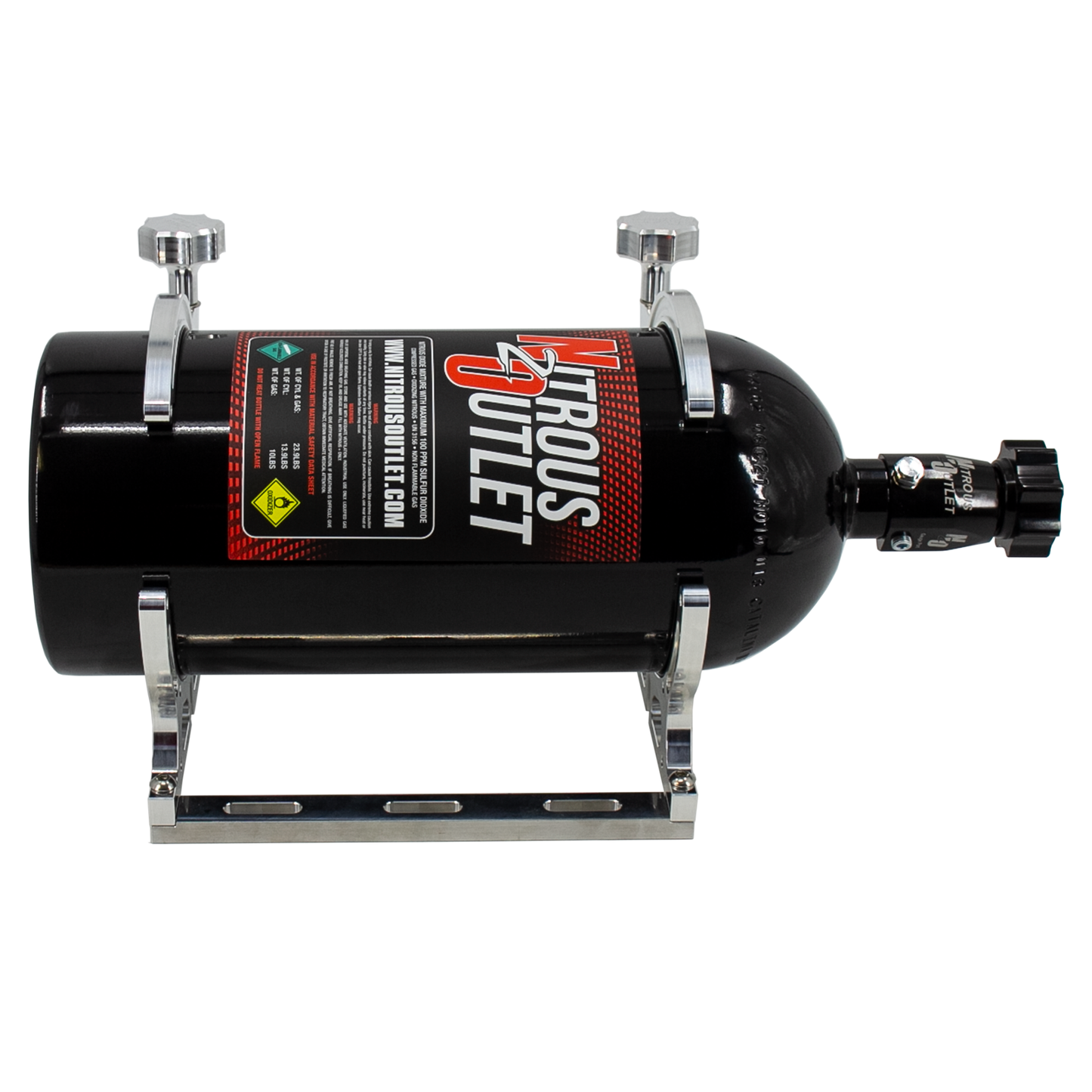 Vertical Single Billet 10lb/15lb Nitrous Bottle Bracket