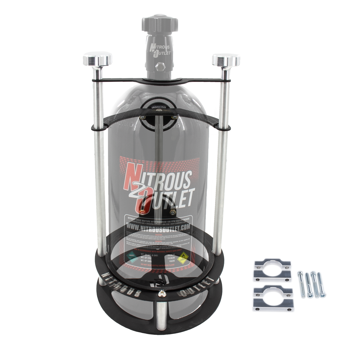 Race-Light Single Bottle Bracket - Roll Bar Mount (10lb, 12lb, 15lb, 20lb)