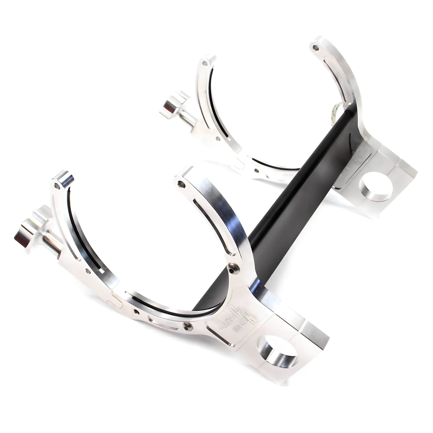 Roll Bar Mounted Heated Billet Aluminum Bottle Bracket with 4AN Install Accessories