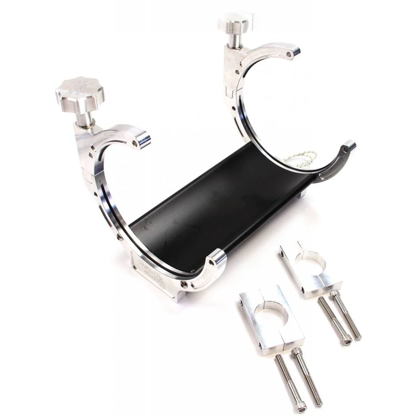 Roll Bar Mounted Heated Billet Aluminum Bottle Bracket with 4AN Install Accessories