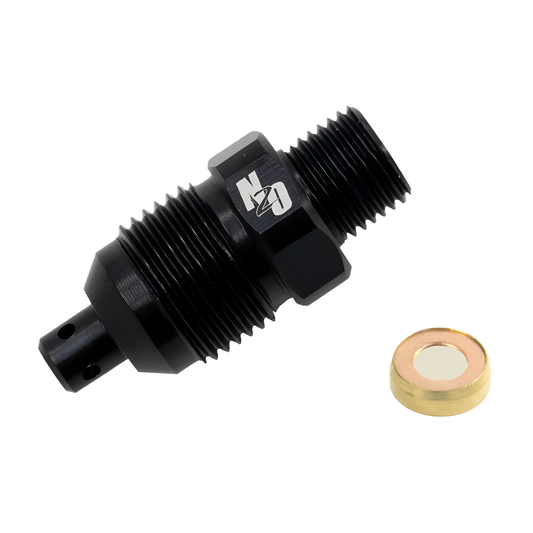 Black NHRA Blow Off Valve Fitting and Pressure Disk