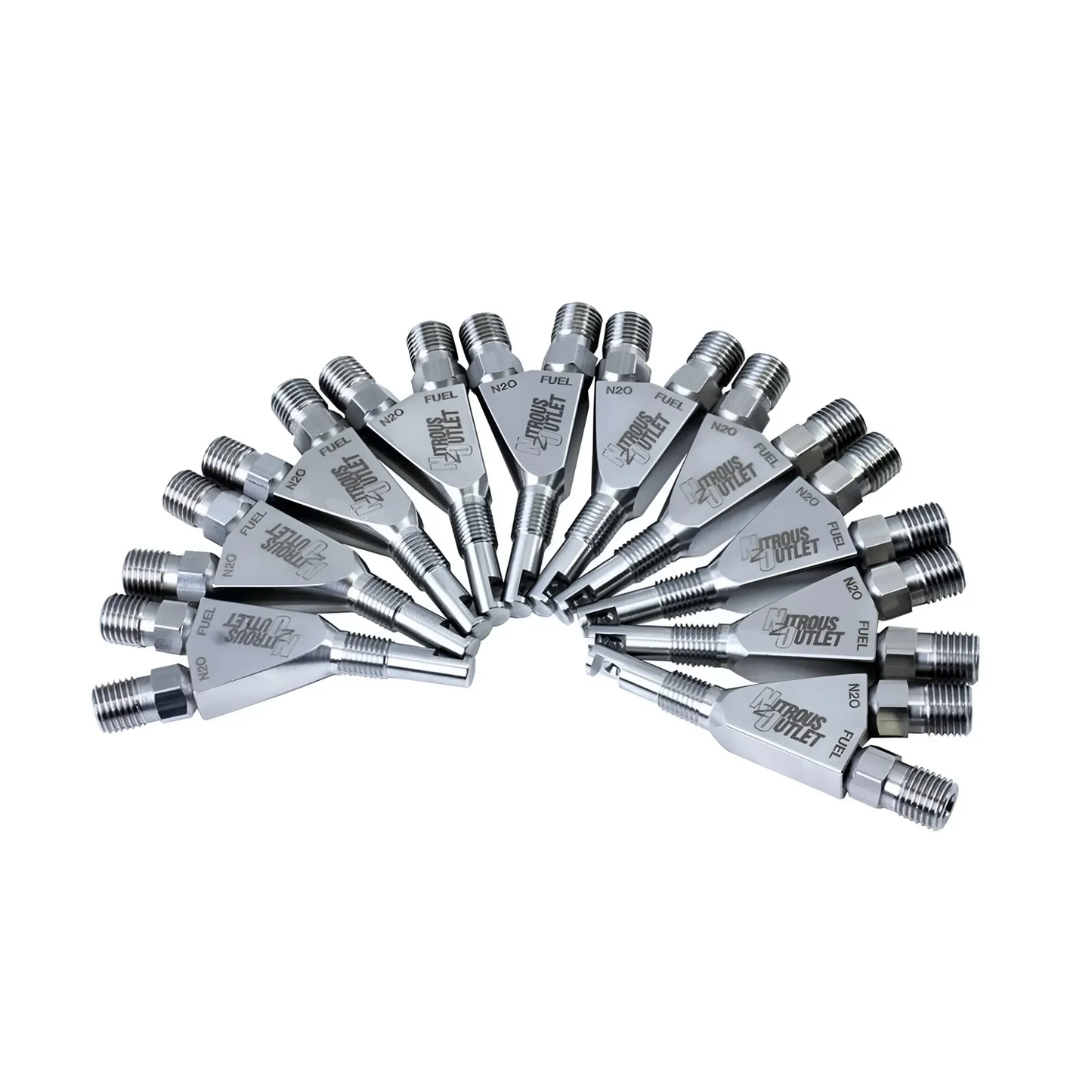 Stainless Steel 90° Discharge Nozzle - 10 Pack
