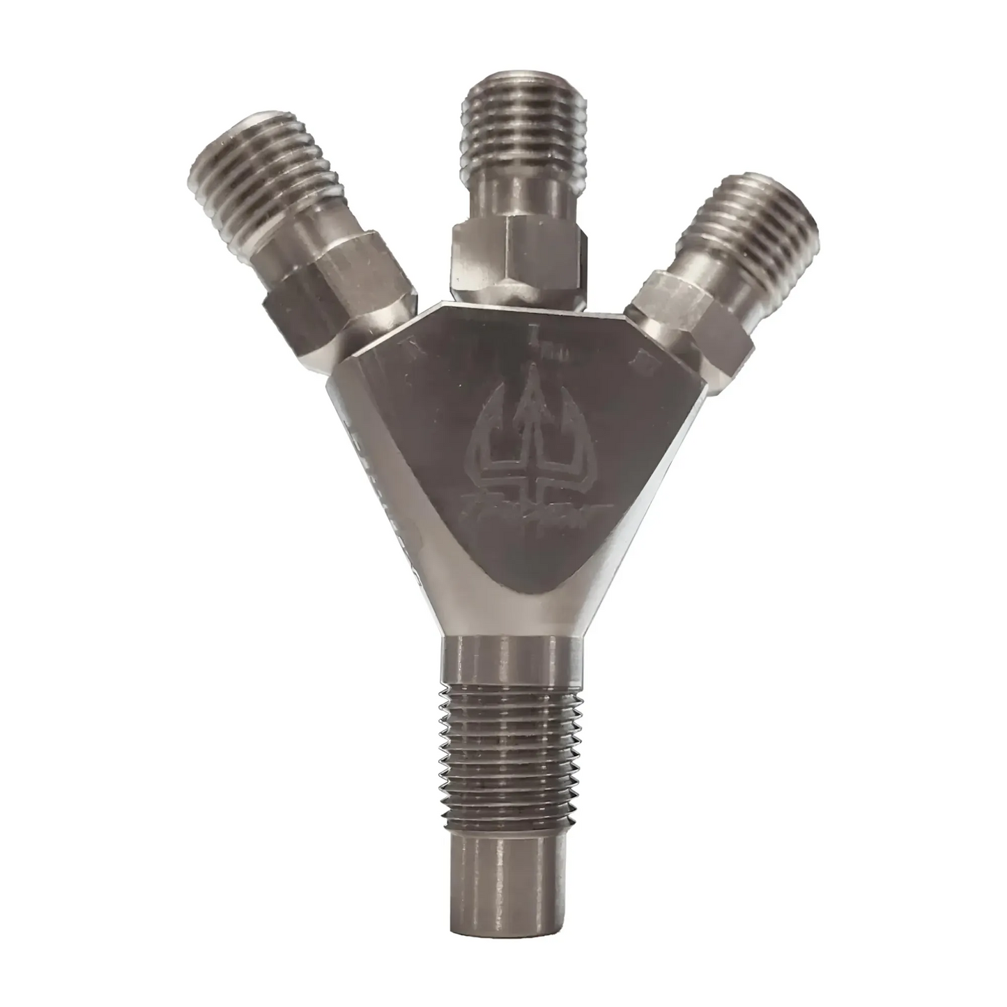 Trident Ti 1/8" NPT Three Stage Dry Nitrous Nozzle - Straight Discharge/Titanium