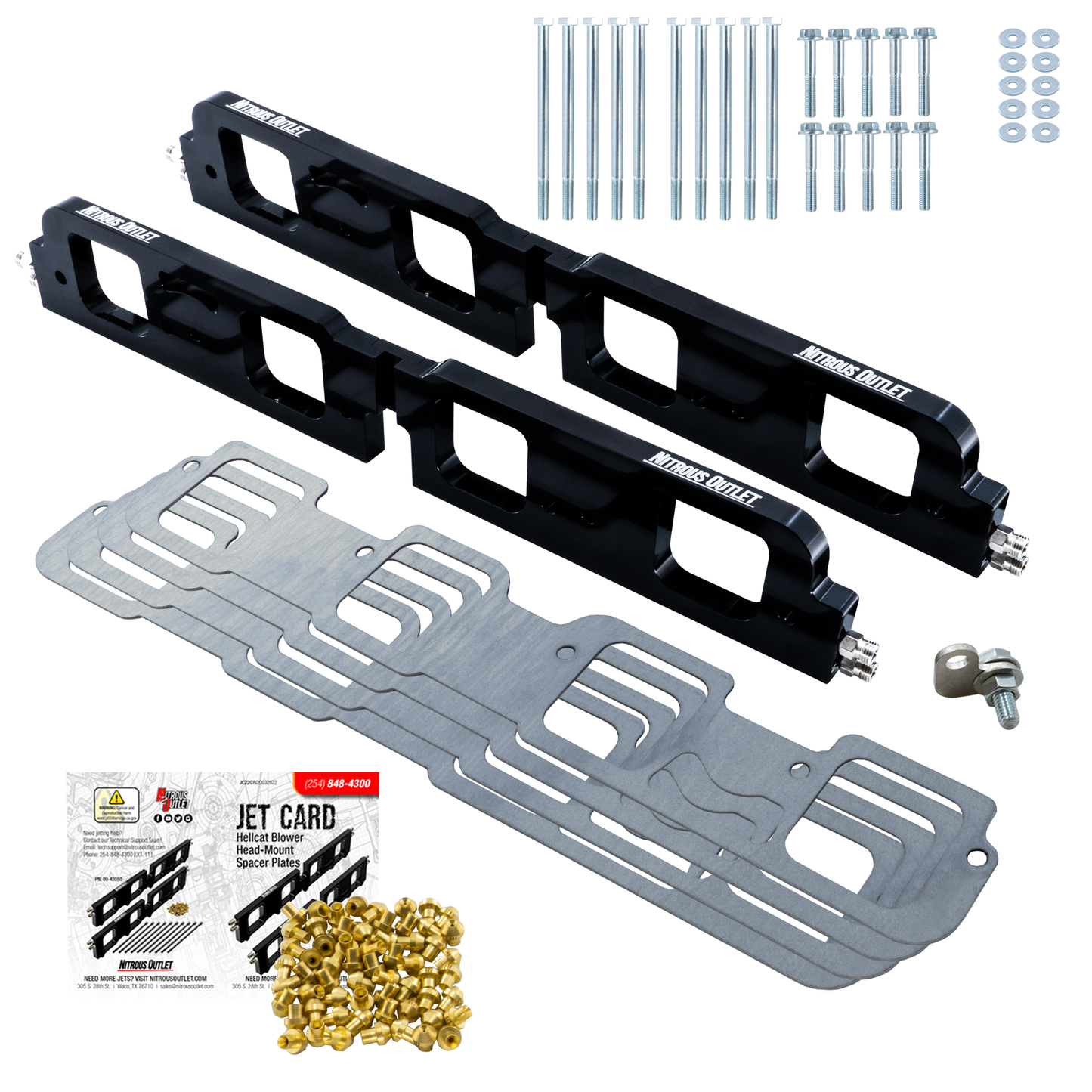 5.7, 6.1, & 6.4 2008-2023 Eagle & Apache Head Spacer Plate Conversion (130-400 HP)