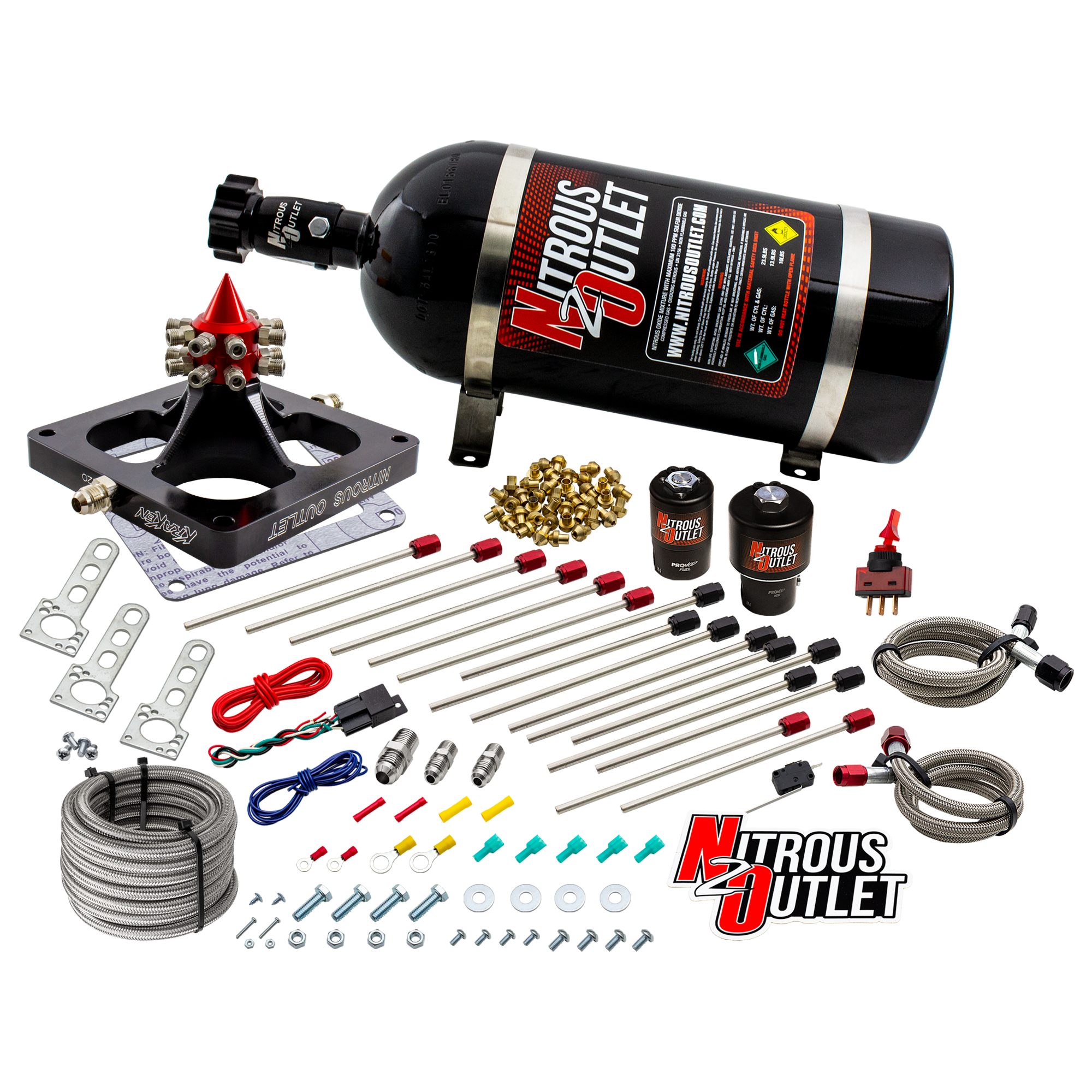 Kraken Competition Nitrous Plate System, Gas/E85 – Nitrous Outlet Kraken Competition Nitrous Plate System, Gas/E85 – Nitrous Outlet