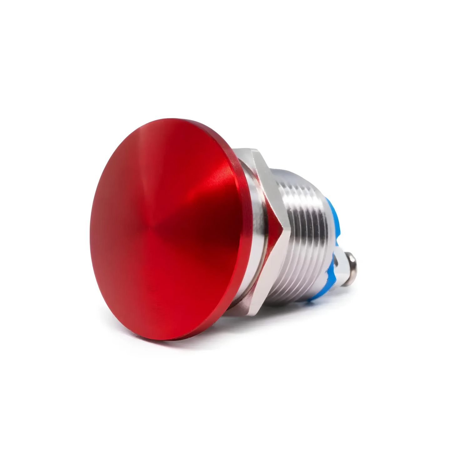 Momentary Mushroom Cap Push-Button - 23mm Red Cap/Screw Terminals