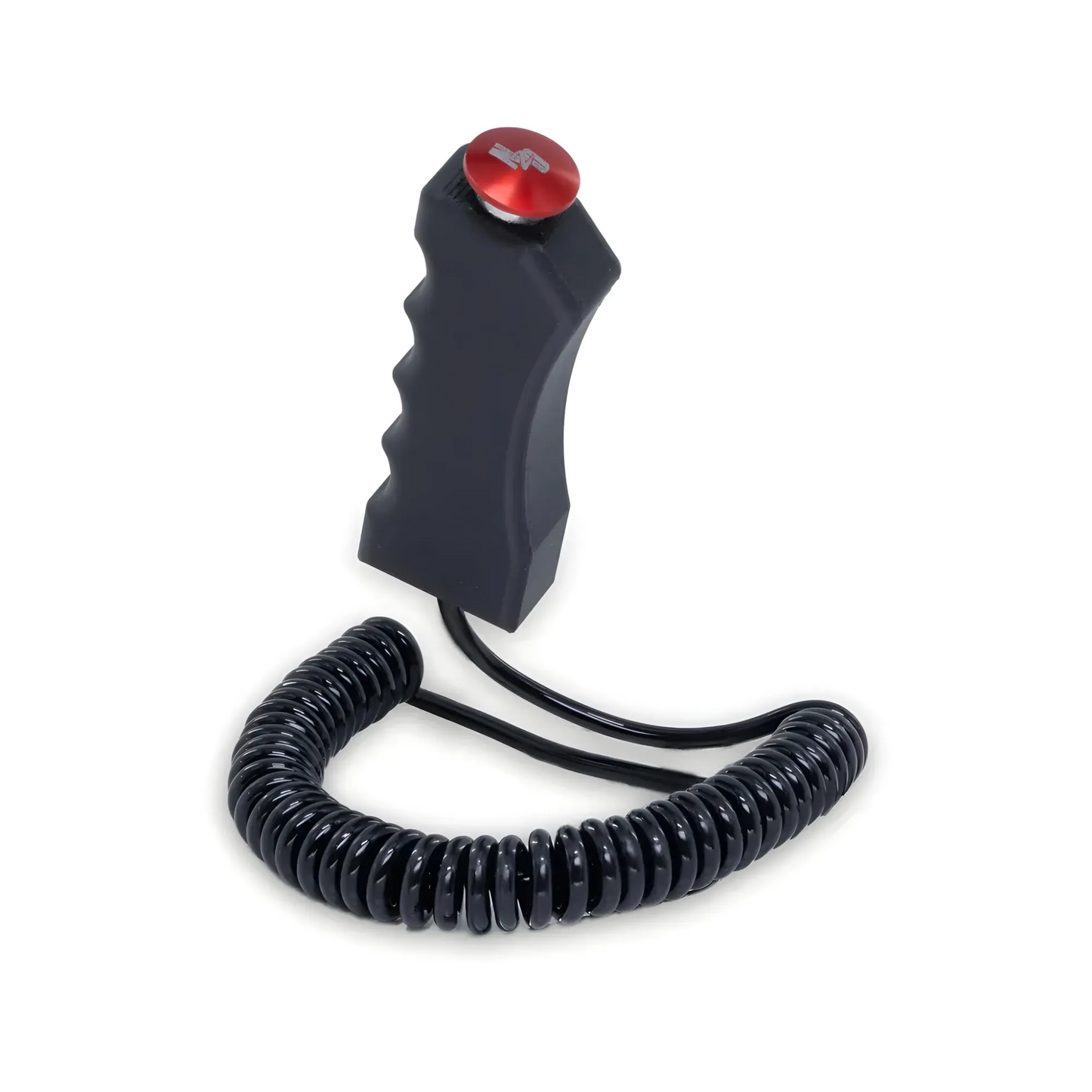 Quick Fire Pistol Grip Logo Momentary Mushroom Cap Push Button /w Spiral Stretch Cord
