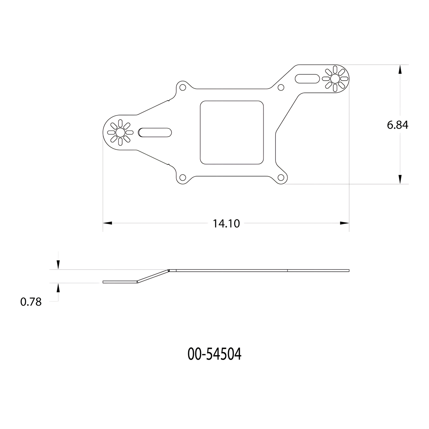 4150 Flange 2 Solenoid Bracket Offset & Center