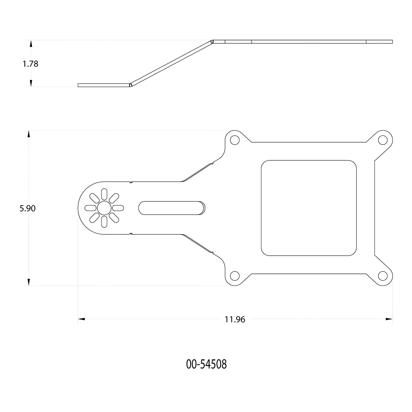 4150 Flange 1 Solenoid Shallow Break Bracket