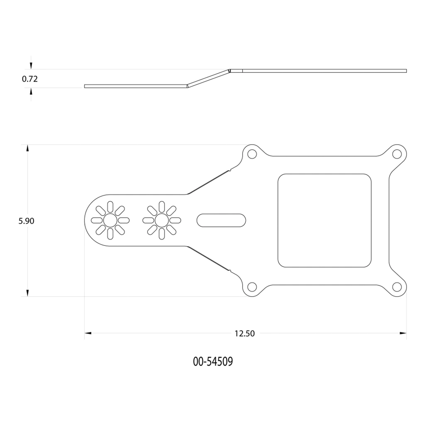 4150 Flange 2 Solenoid Shallow Break Bracket