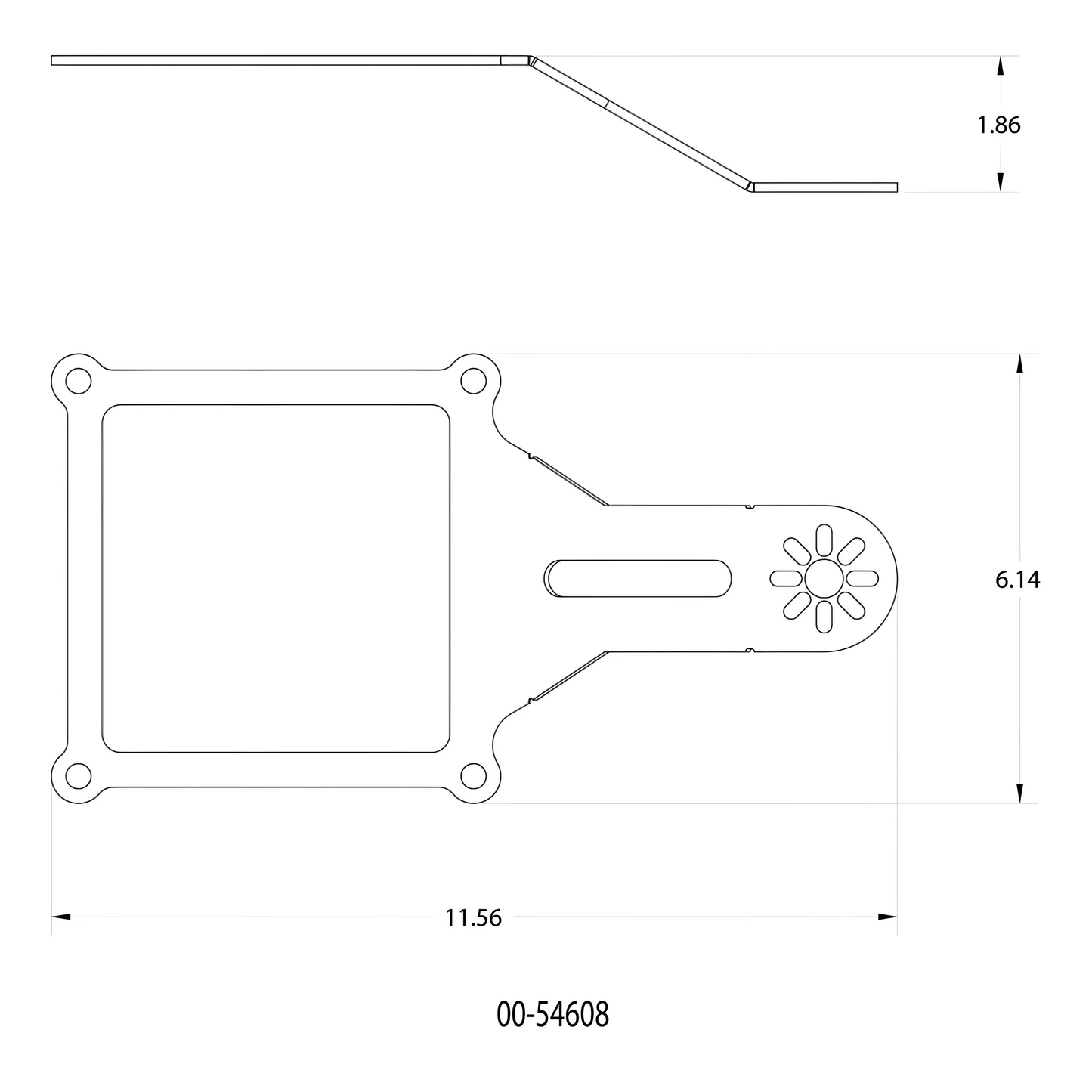 4500 Flange 1 Solenoid Shallow Break Bracket
