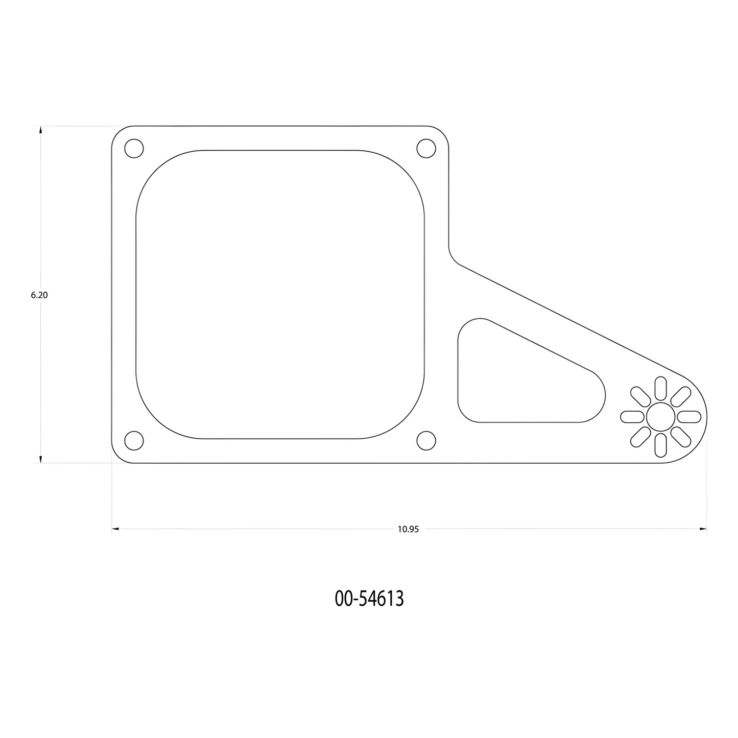 4500 Flange 1 Solenoid Offset Bracket