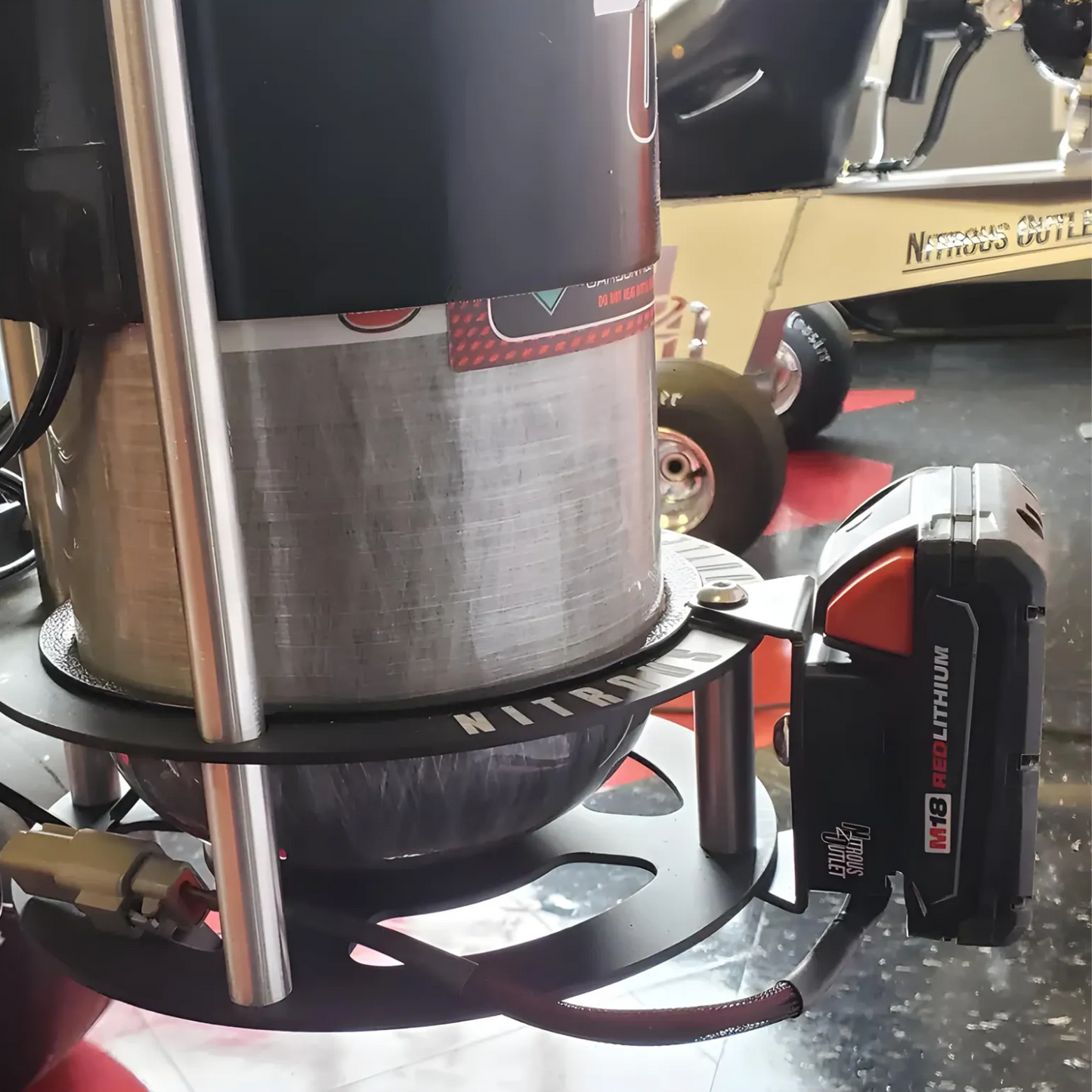 Rechargeable Battery Mount Race-Light Attachment