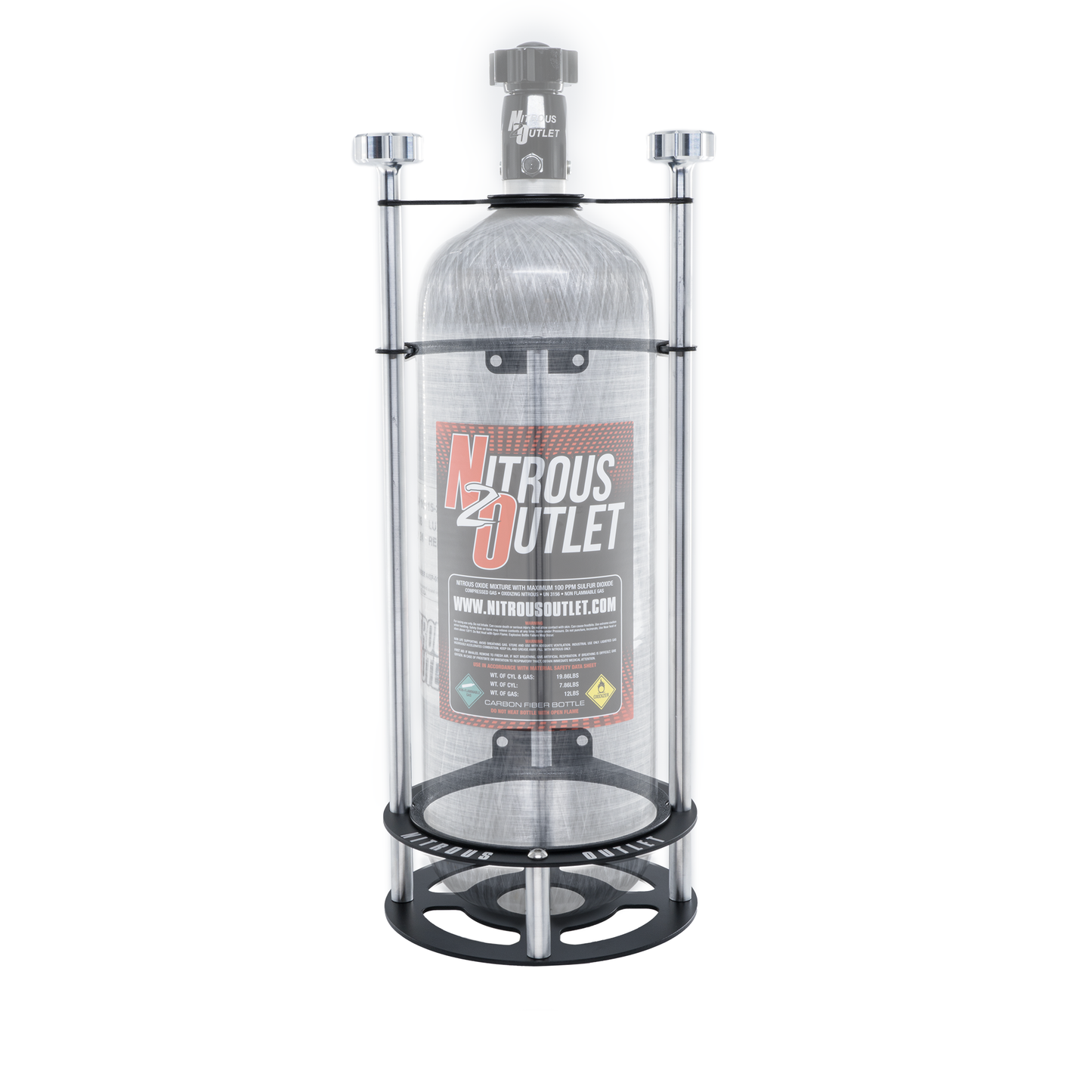 Race-Light Single Bottle Bracket - Vertical (10lb, 12lb, 15lb, and 20lb)