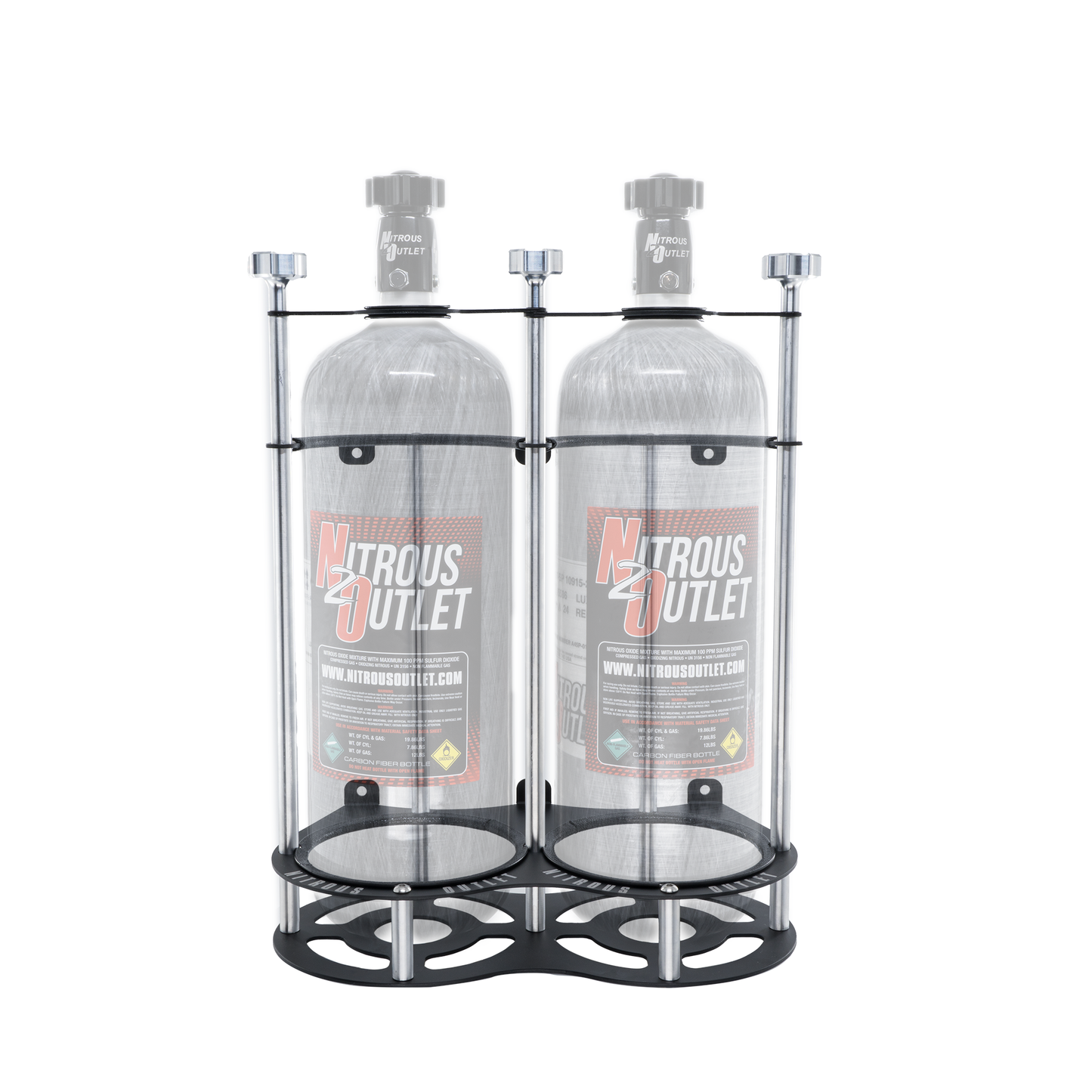 Race-Light Dual Bottle Bracket - Vertical (10lb, 12lb, and 15lb)