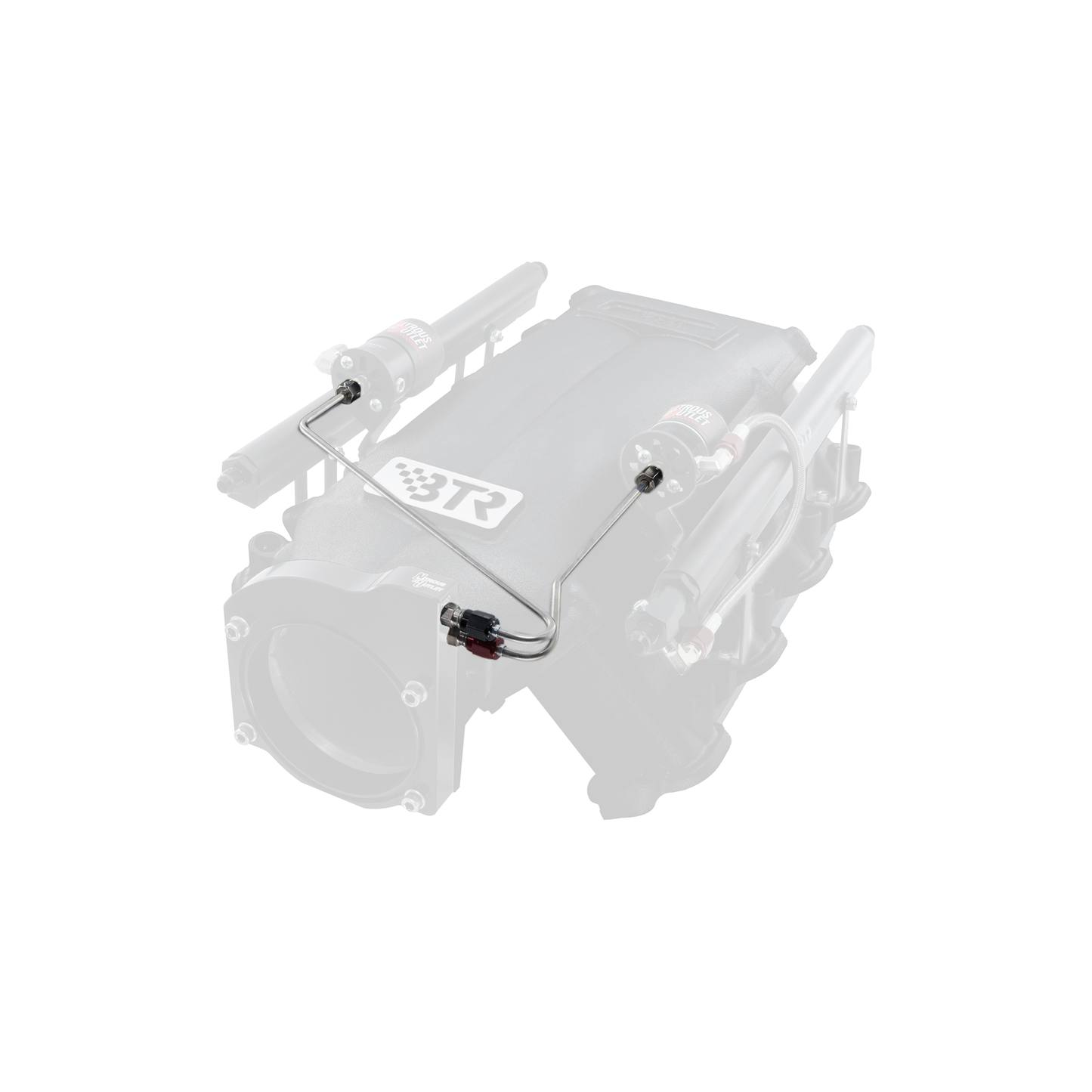 GM BTR Trinity Throttle Body Plate System Hardline Kit - Solenoids To Plate