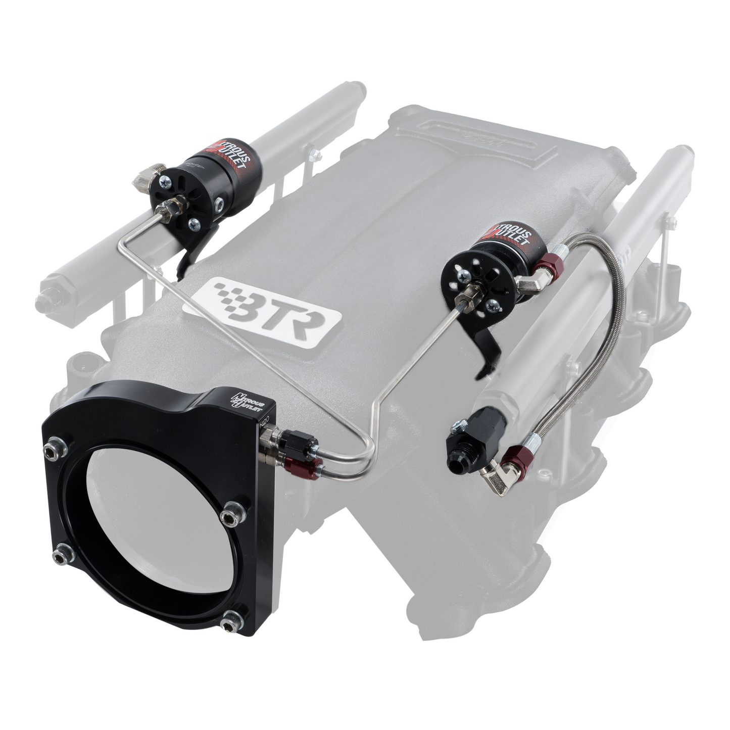 GM BTR Trinity Throttle Body Plate System - Gas/E85 (5-55 psi)(50-200hp)