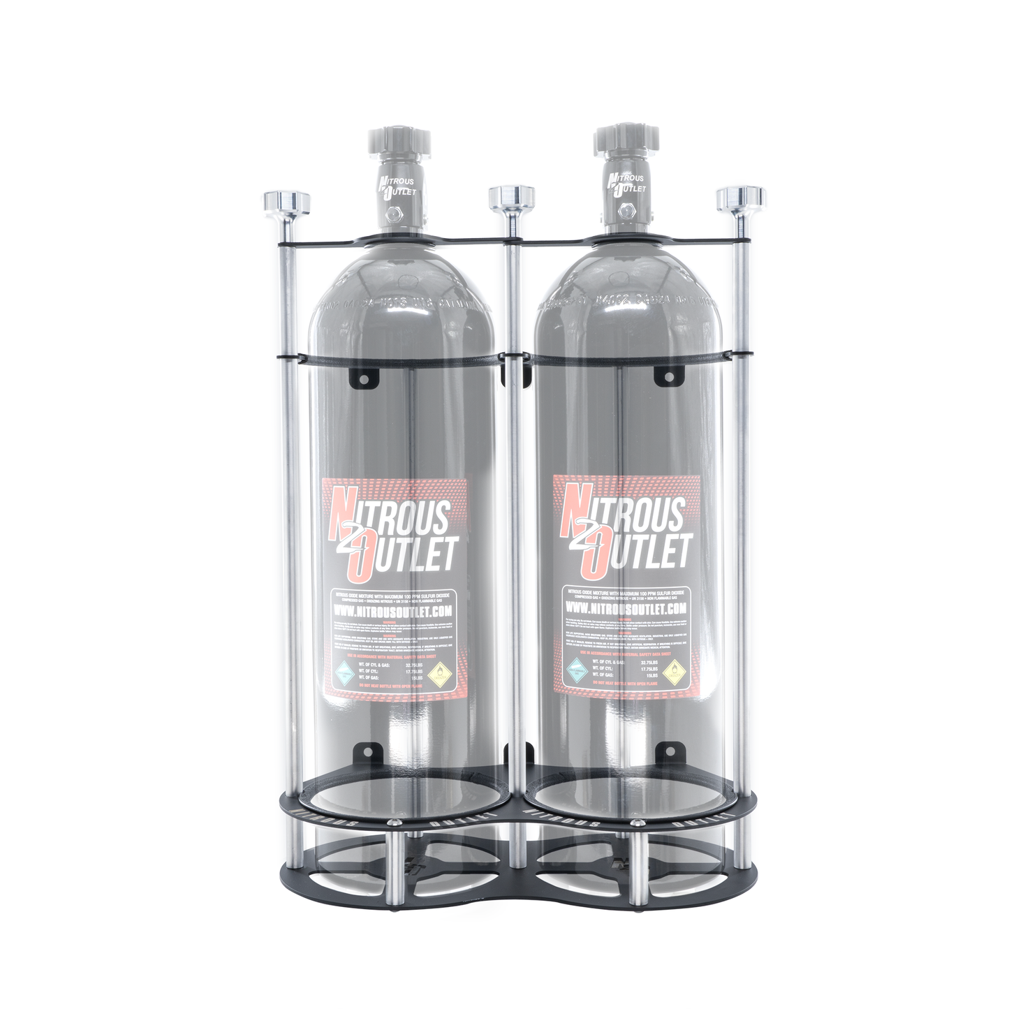 Race-Light Dual Bottle Bracket - Vertical (10lb, 12lb, and 15lb)