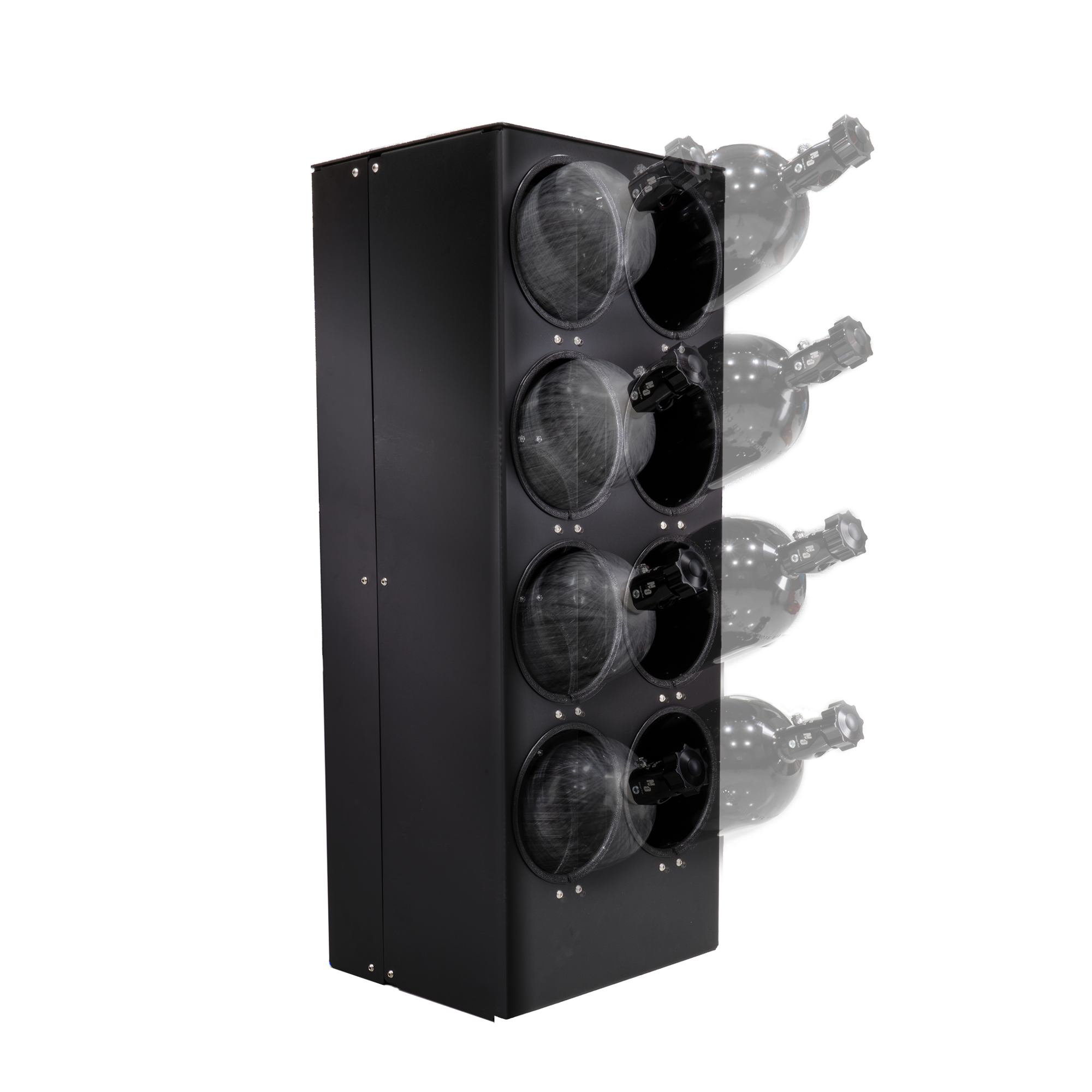 860 Performance Trailer Mount Nitrous Bottle Rack 8x 12lb or 15lb Bo