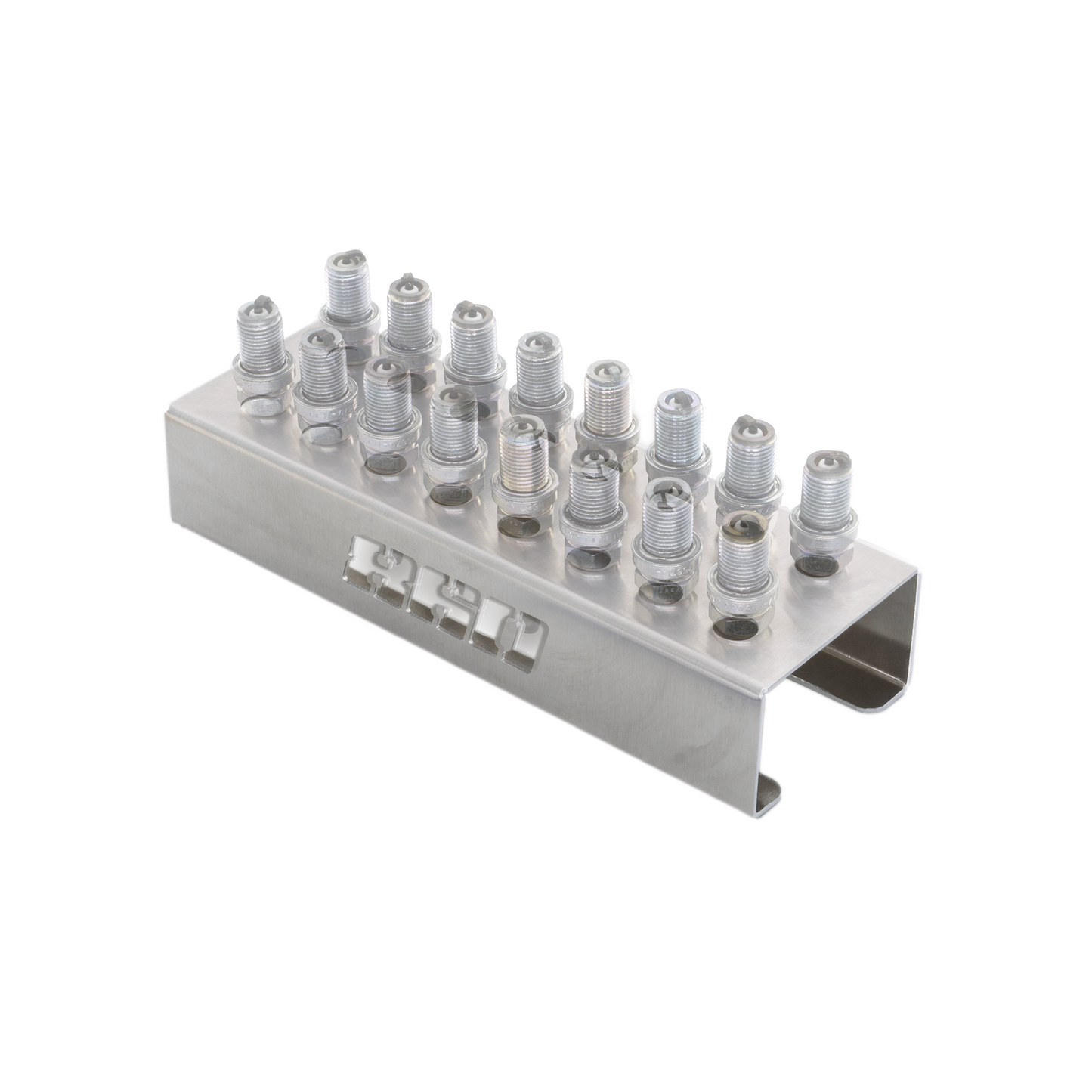 Spark Plug Holder - 16 Plugs - Raw Finish