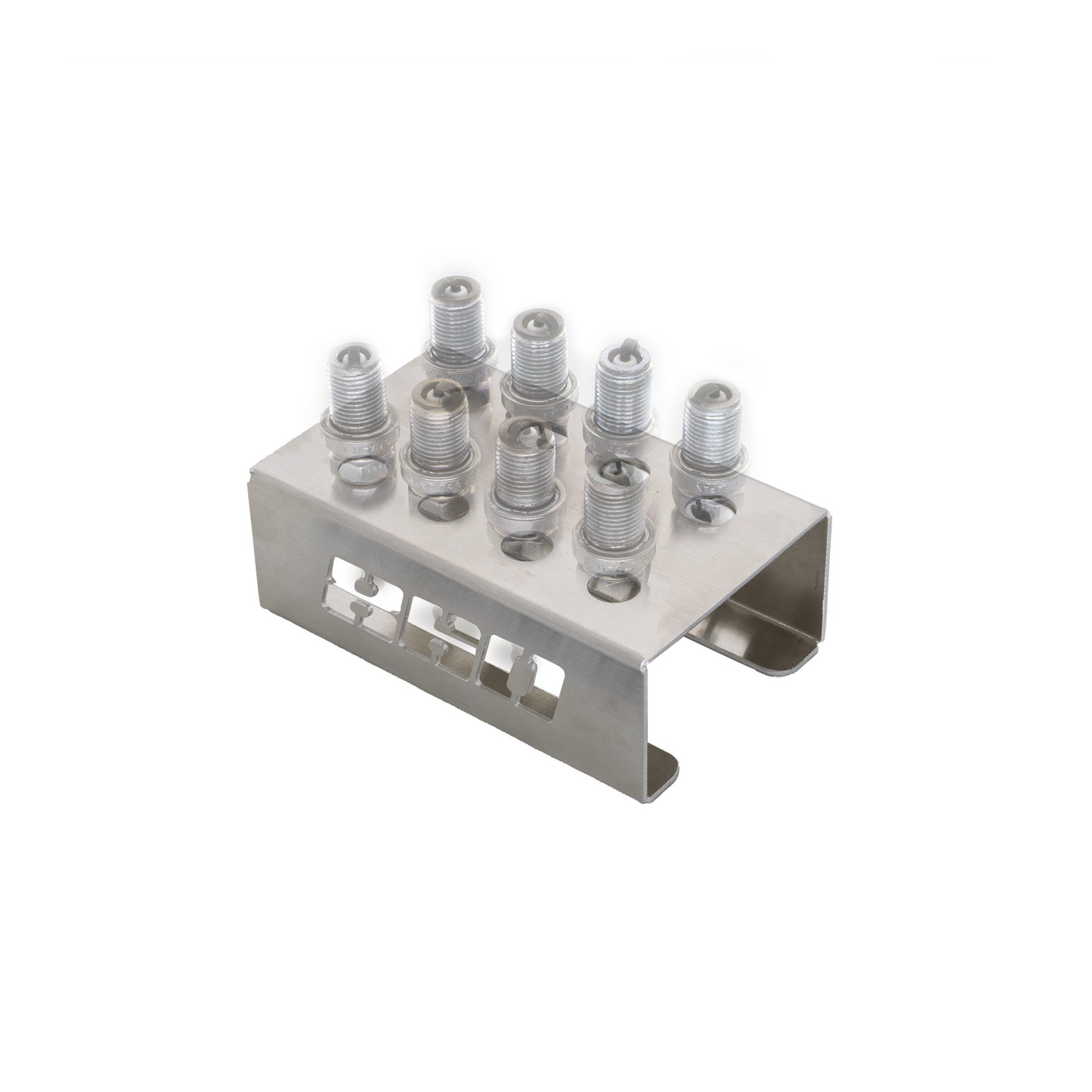 Spark Plug Holder - 8 Plugs - Raw Finish