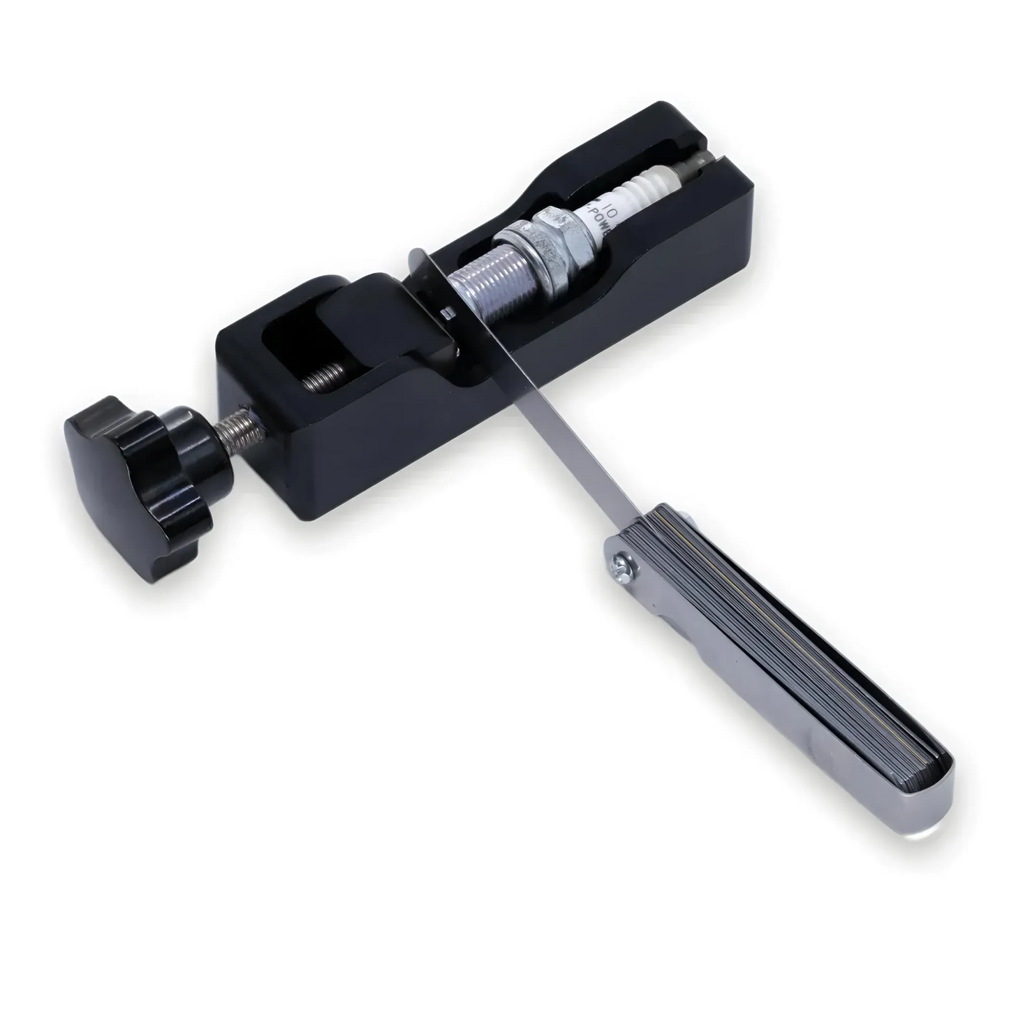 Spark Plug Gap Tool with 32-Blade Feeler Gauge