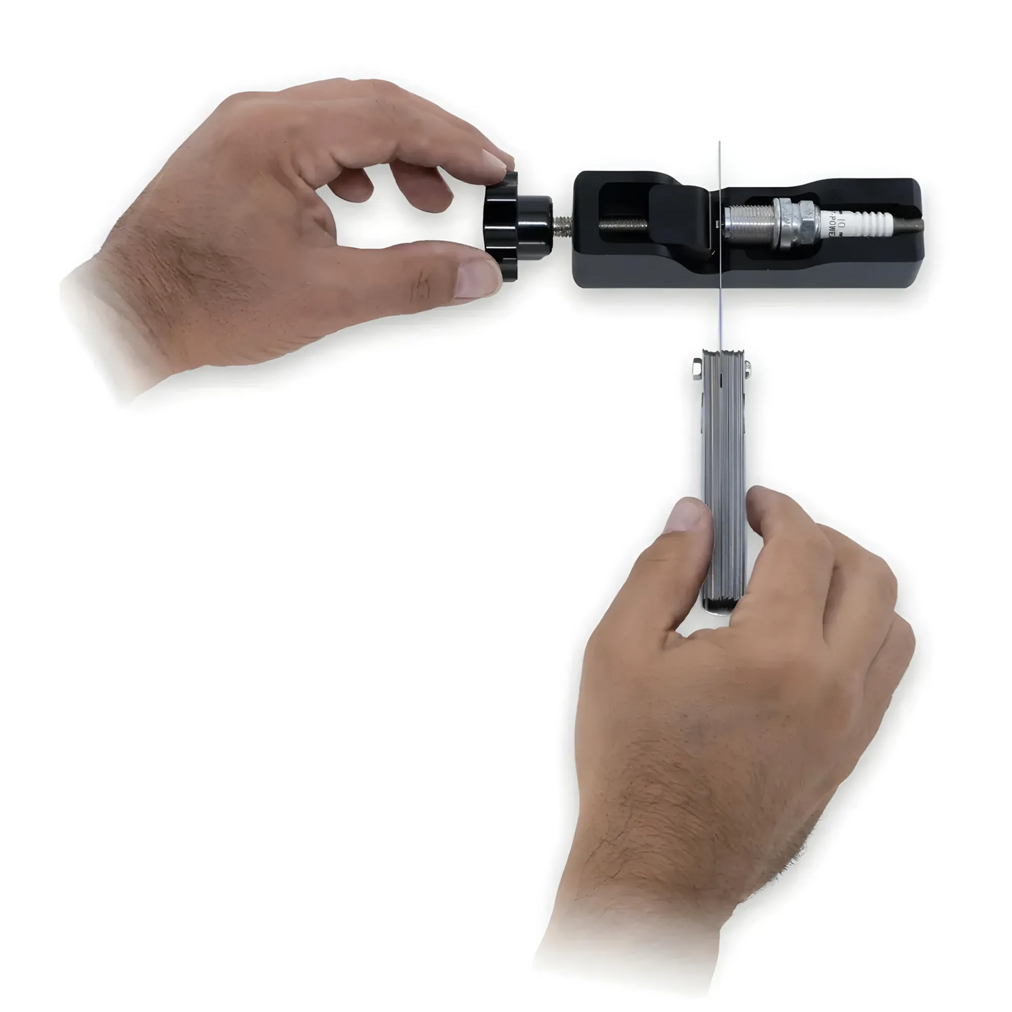 Spark Plug Gap Tool with 32-Blade Feeler Gauge