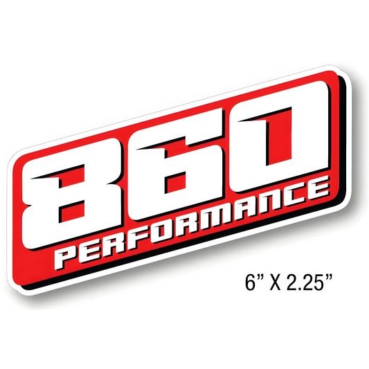 860 Performance Promotional Decal - Contour Cut (6" x 2-1/4")