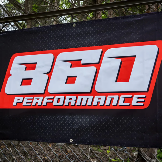 860 Performance Banner - Black Background (3' x 5')