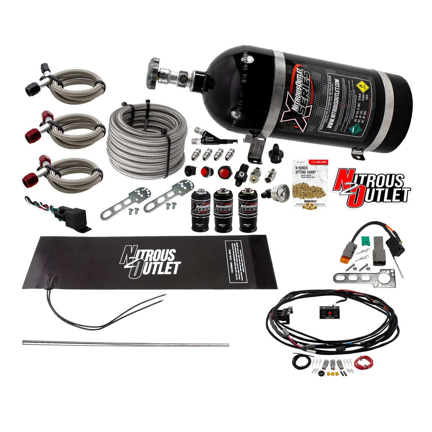 X-Series “Core+3” Plug-N-Play Wet Single Nozzle EFI System Package - 10lb Bottle