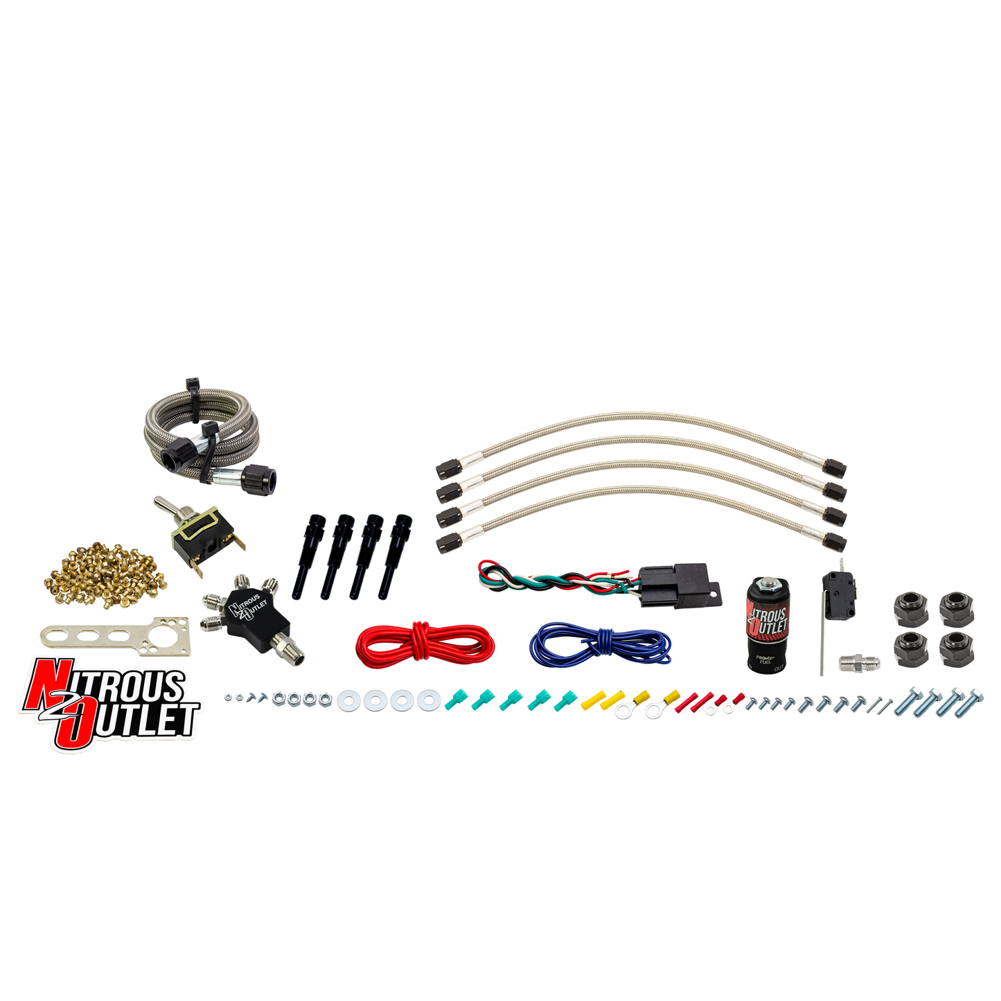 Powersports EFI Four Cylinder, Four Nozzle Dry Nitrous System