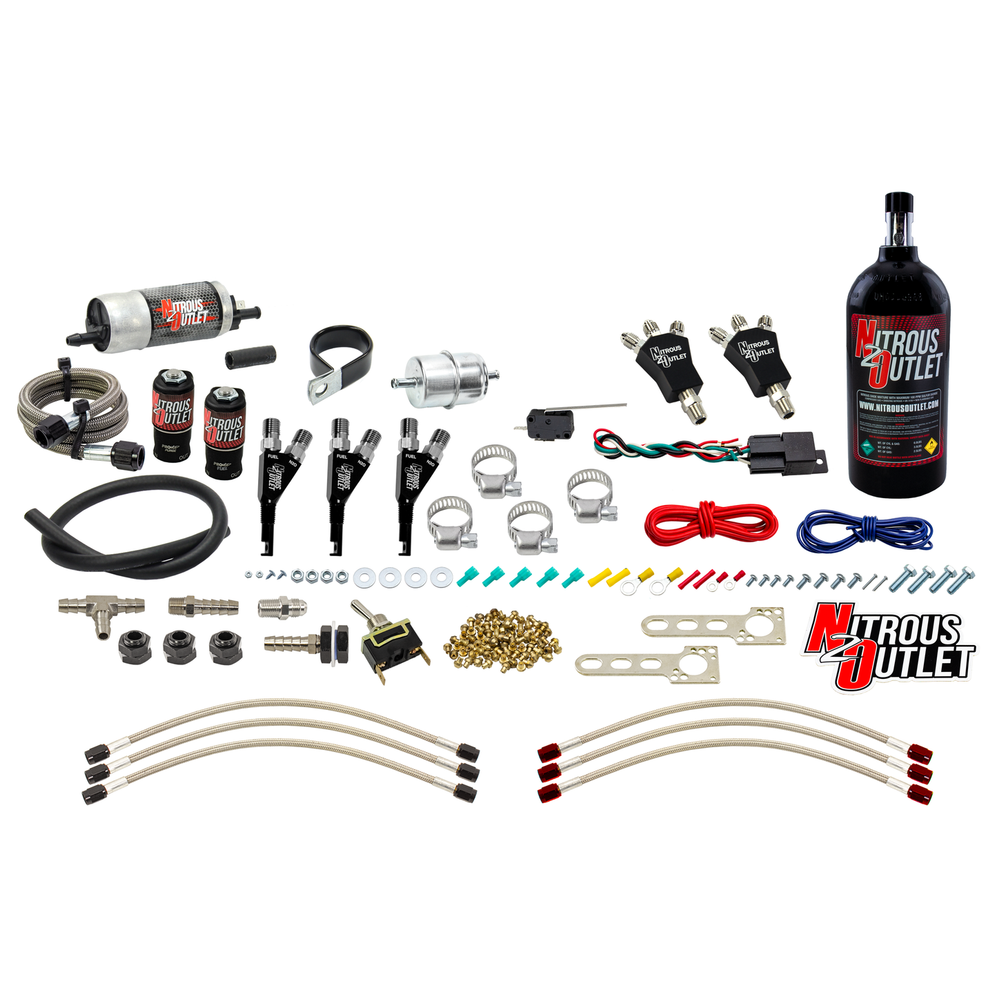 Powersports Carbureted Three Cylinder Nozzle System