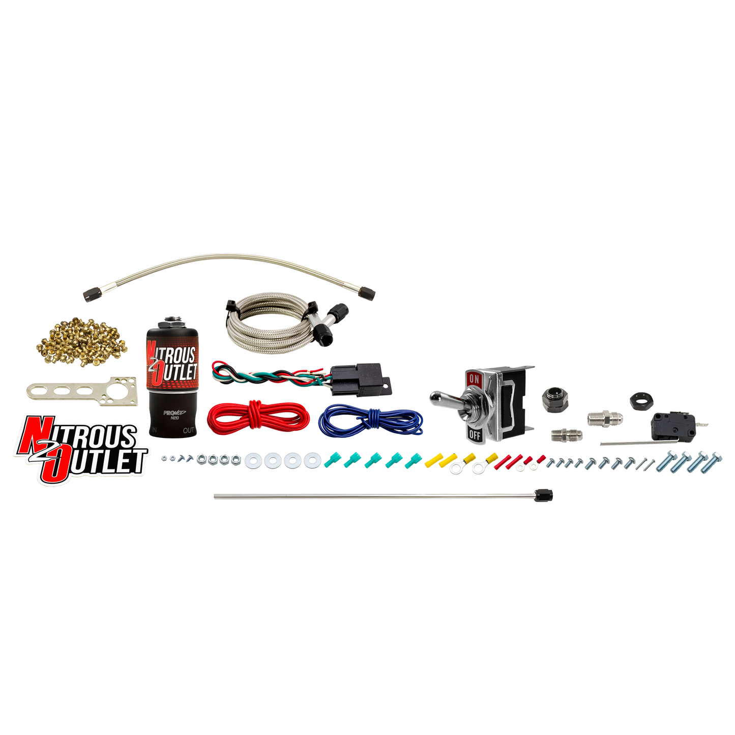 Powersports Single Discharge Hardline Dry Nitrous System