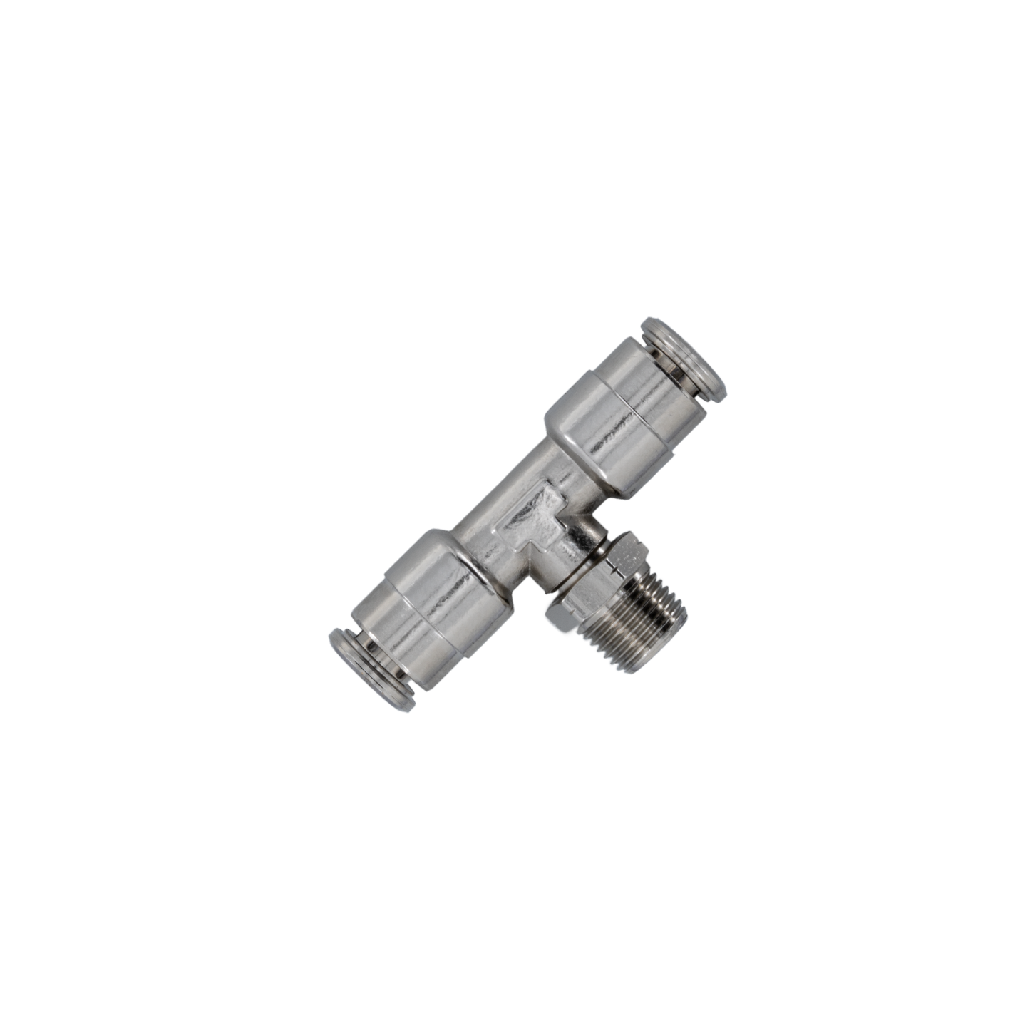 Flo Supply 1/4" Hose to 1/4" Hose 1/8 NPT" Male Run Tee Fitting