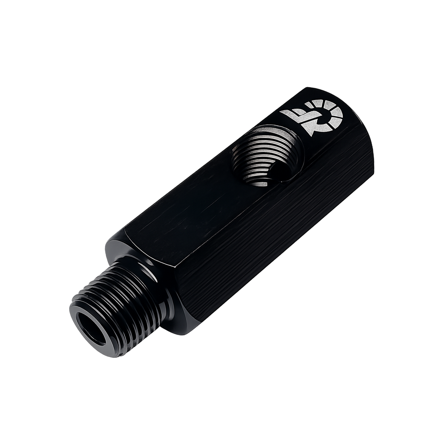 Flo Supply 1/8" NPT Male Swivel To 1/8" NPT Female Adapter With 1/8" NPT Port